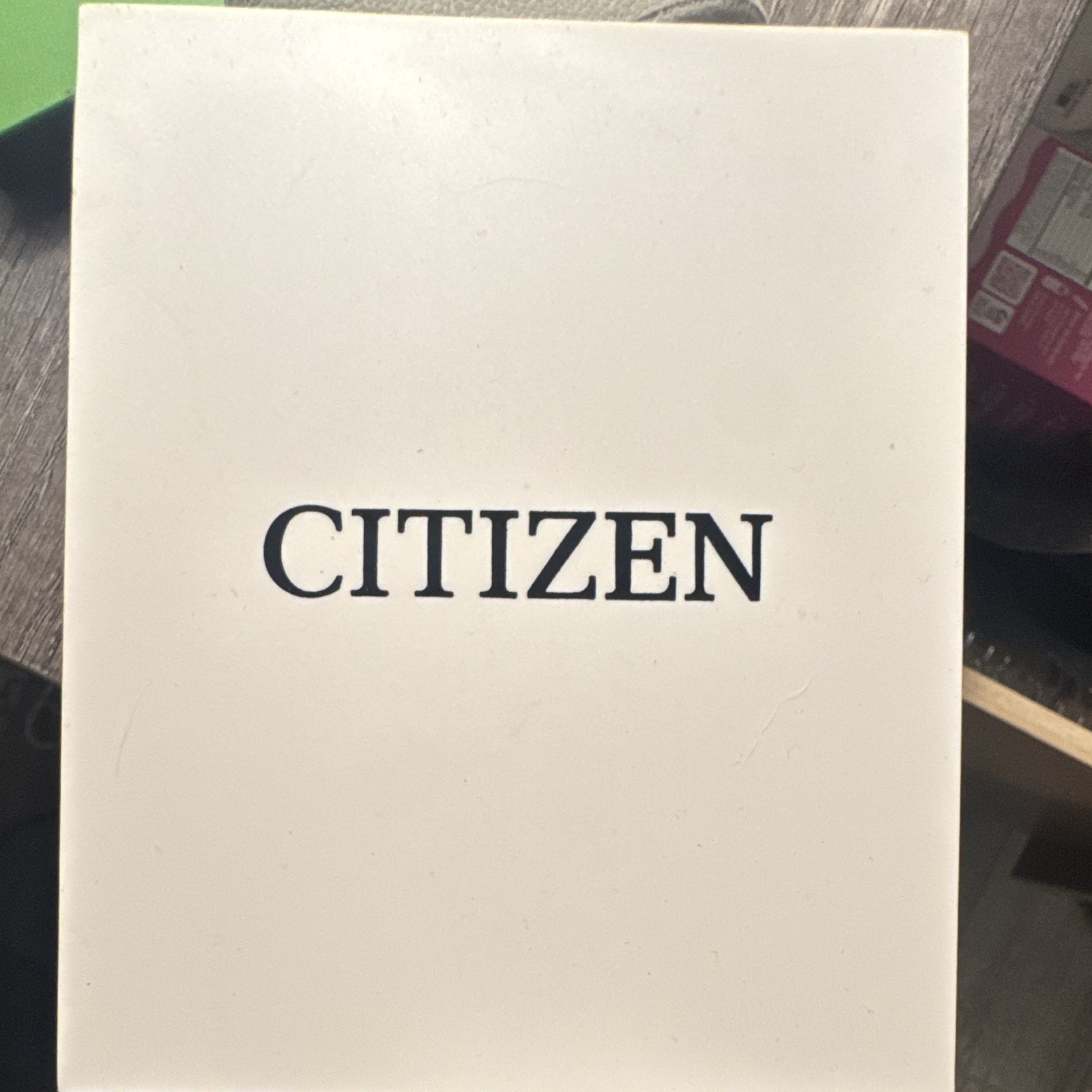 CITIZEN ECO DRIVE MAN’S CHRONOGRAPH BLACK ION-PLATED WATCH