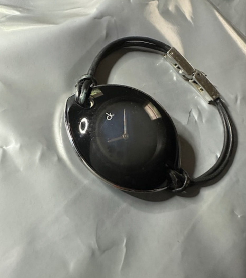 Calvin Klein K33234 Black Suspension Watch Original Leather Strap Bracelet