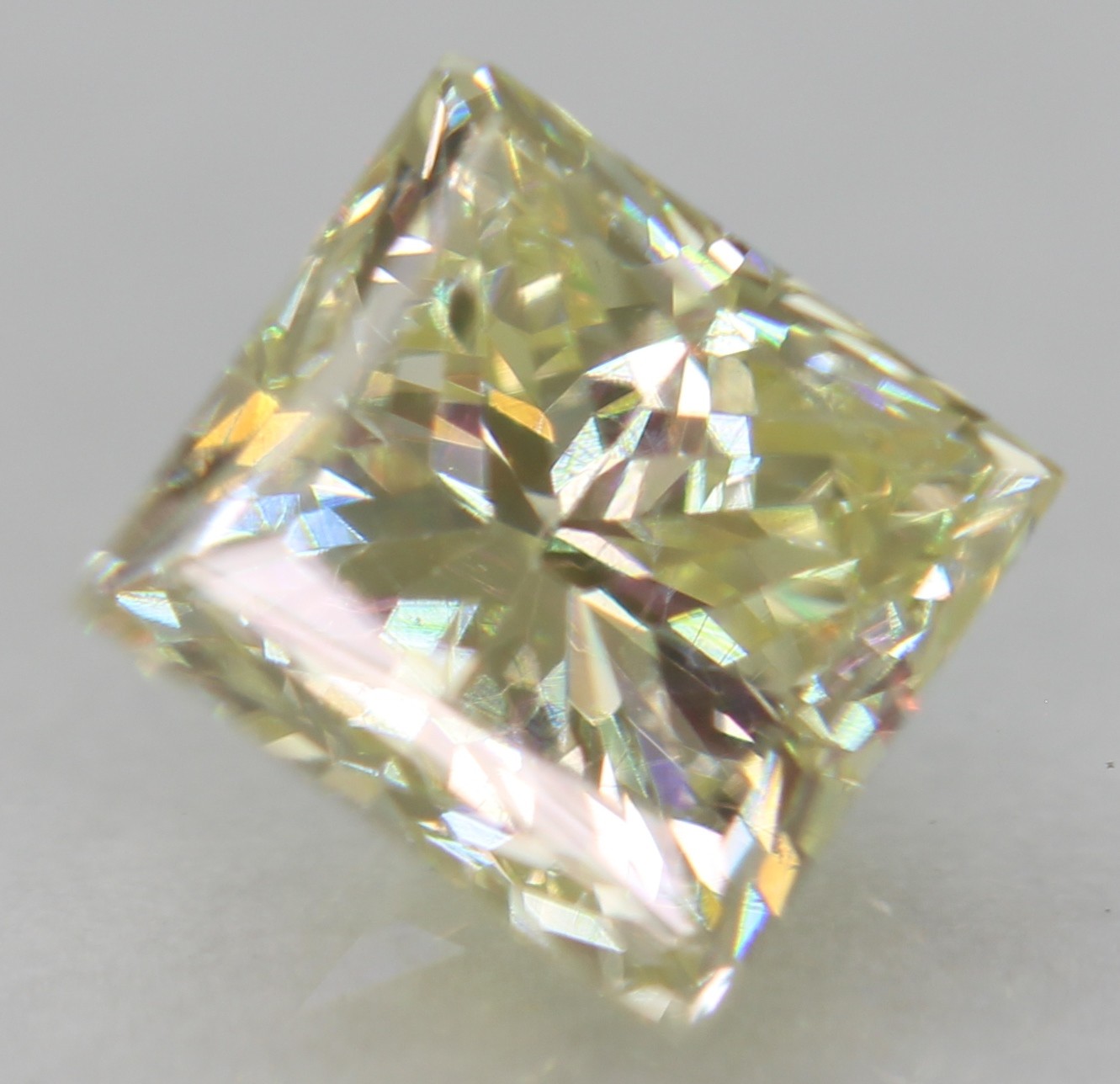 0.61 Carat L VS1 Princess Natural Enhanced EARTH MINED Diamond 4.54X4.38mm VIDEO