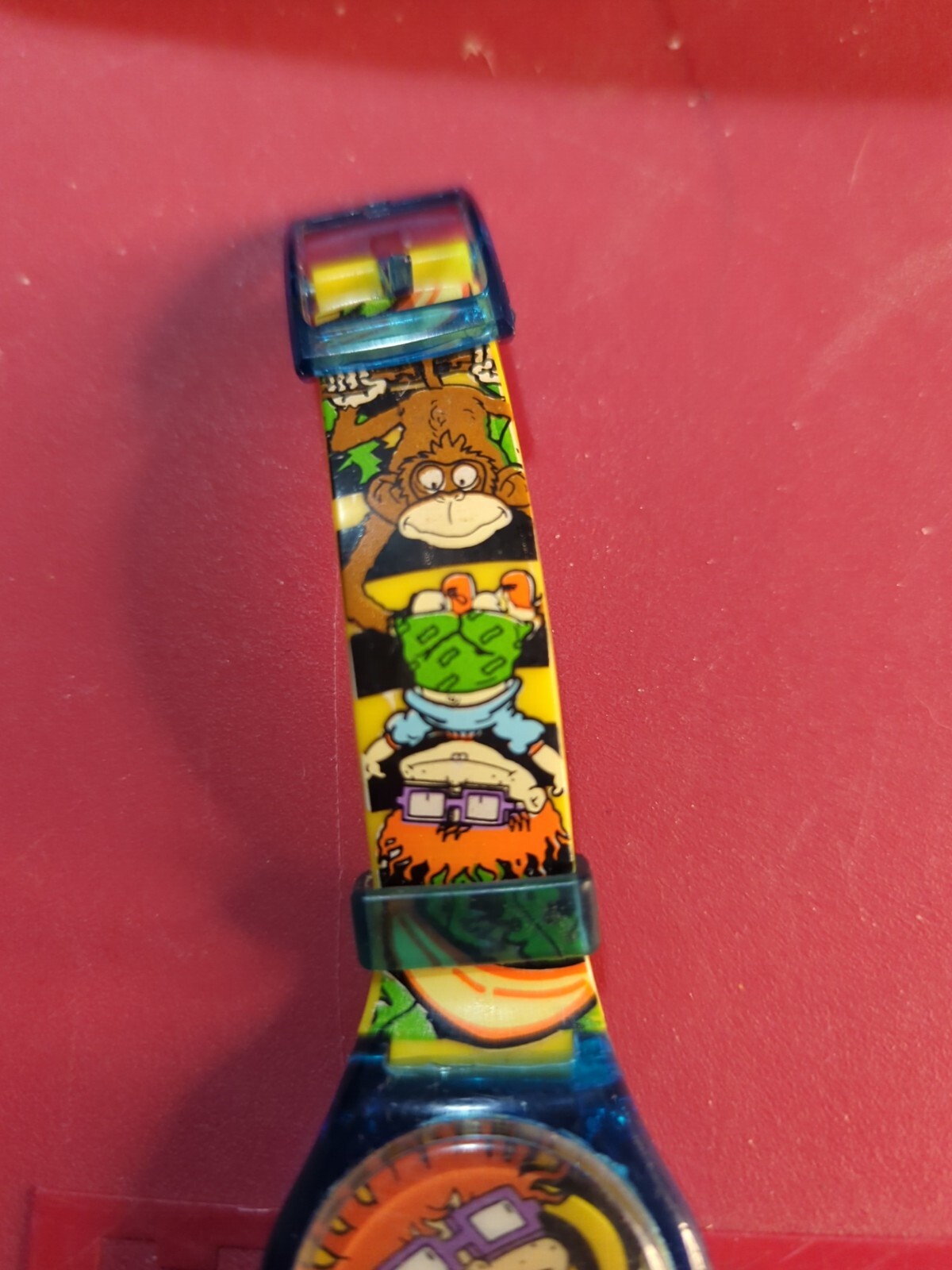 Nickelodeon Rugrats Digital Watch Unisex Kids Blue Rubber Band 90s Chucky