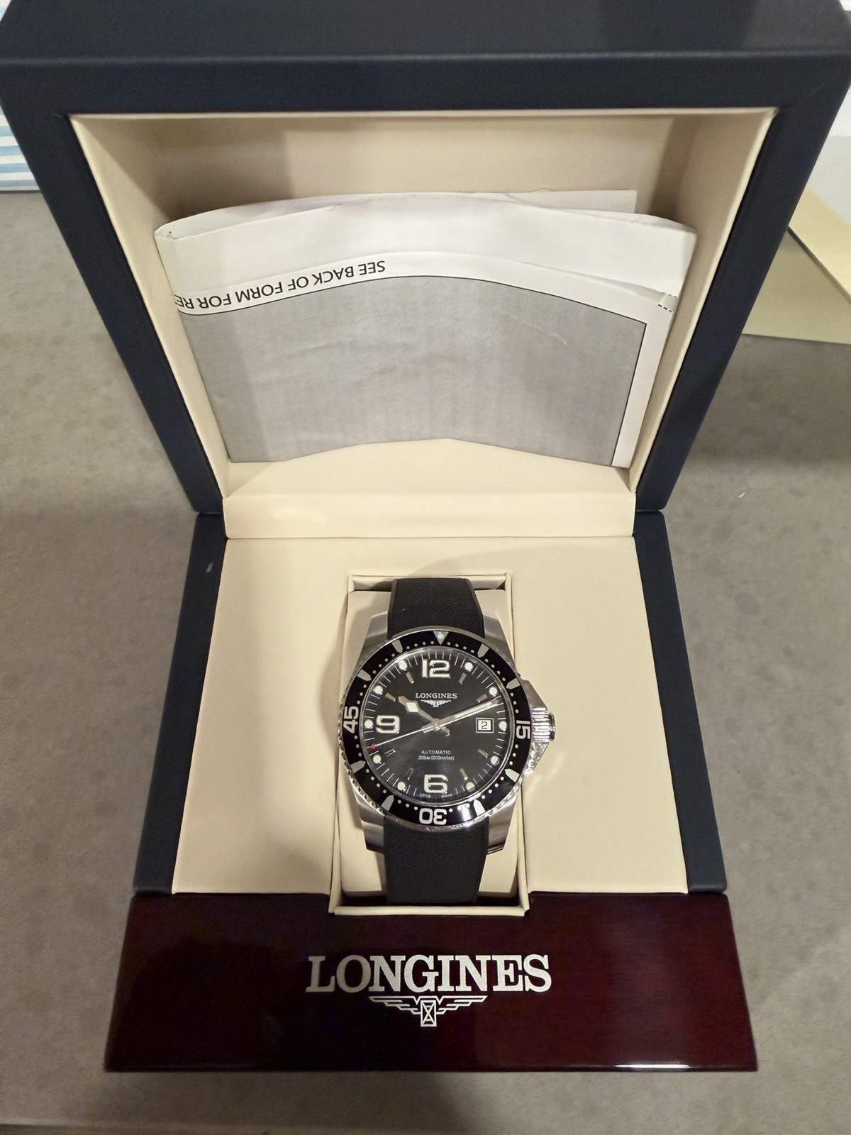 Longines HydroConquest Men’s Automatic Watch 41mm L3.742.4.56.6