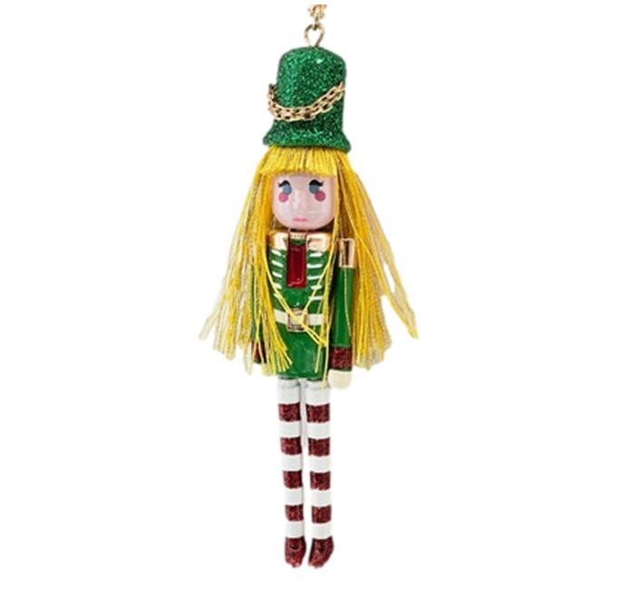 BETSEY JOHNSON Jingle Bell Bling Nutcracker Pendant Christmas