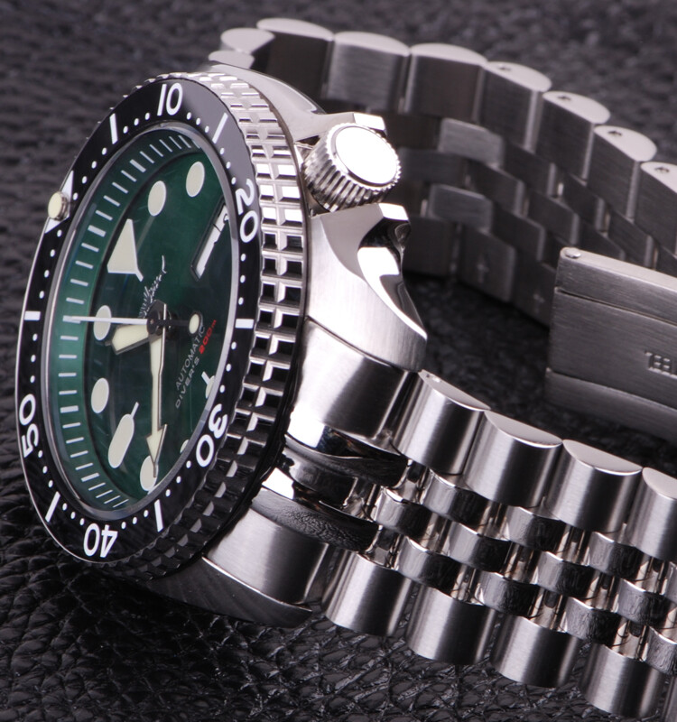 Heimdallr Sharkey SKX Day Date Sunburst Dial NH36A Automatic 200M Diver Watch C3