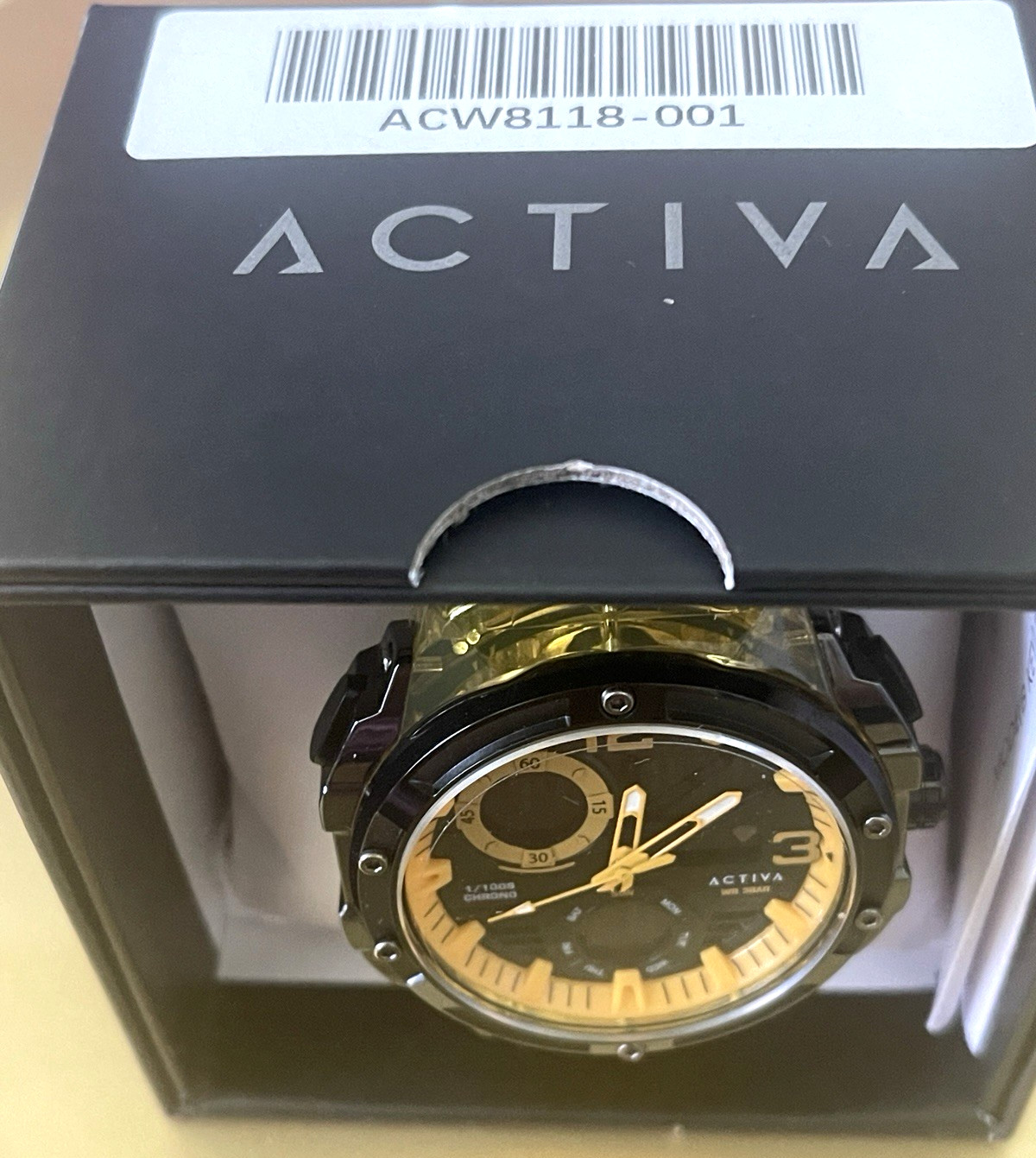 Activa X Invicta ACW8118-001 Men’s Digital Sport Watch 51mm Yellow Black New