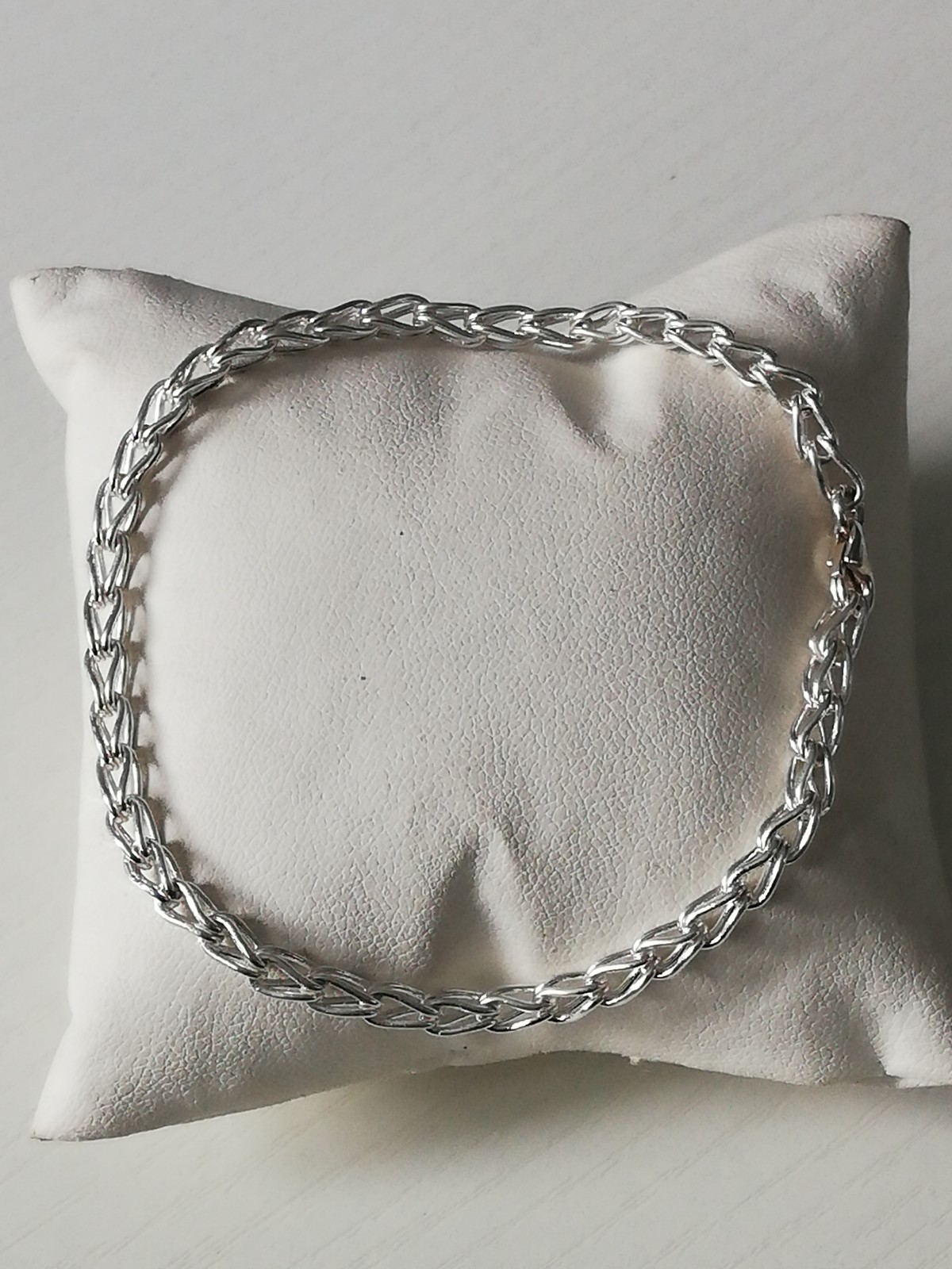 .925 Solid Silver Bizantine Bracelet Biker Gothic Men’s New.