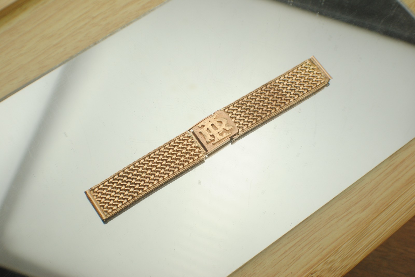 VINTAGE 18K ROSE GOLD 17.4MM LUG 42.6 G BRACELET 1940S 15CM IWC OMEGA PATEK VC