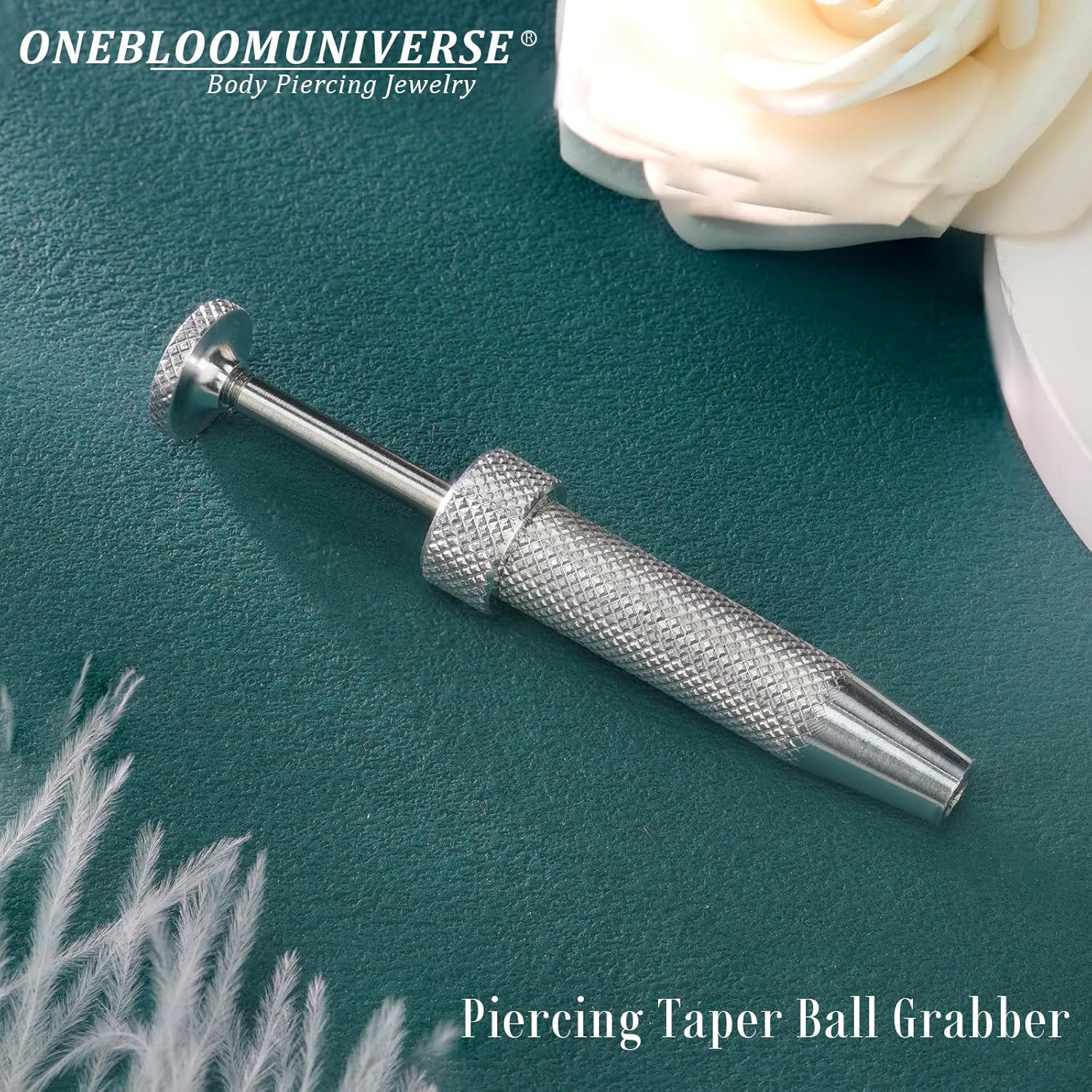 Anti Slip Piercing Ball Grabber Tool 4 Claw Jewelry Picker Stainless Steel Tool
