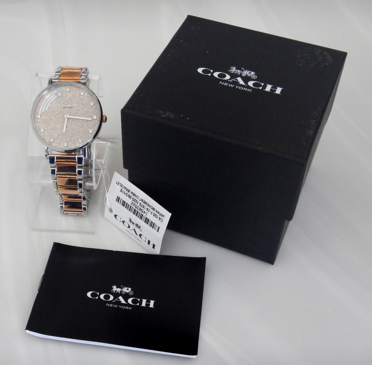 Brand New Coach 14503522 Perry Watch Glitter Crystal Markers