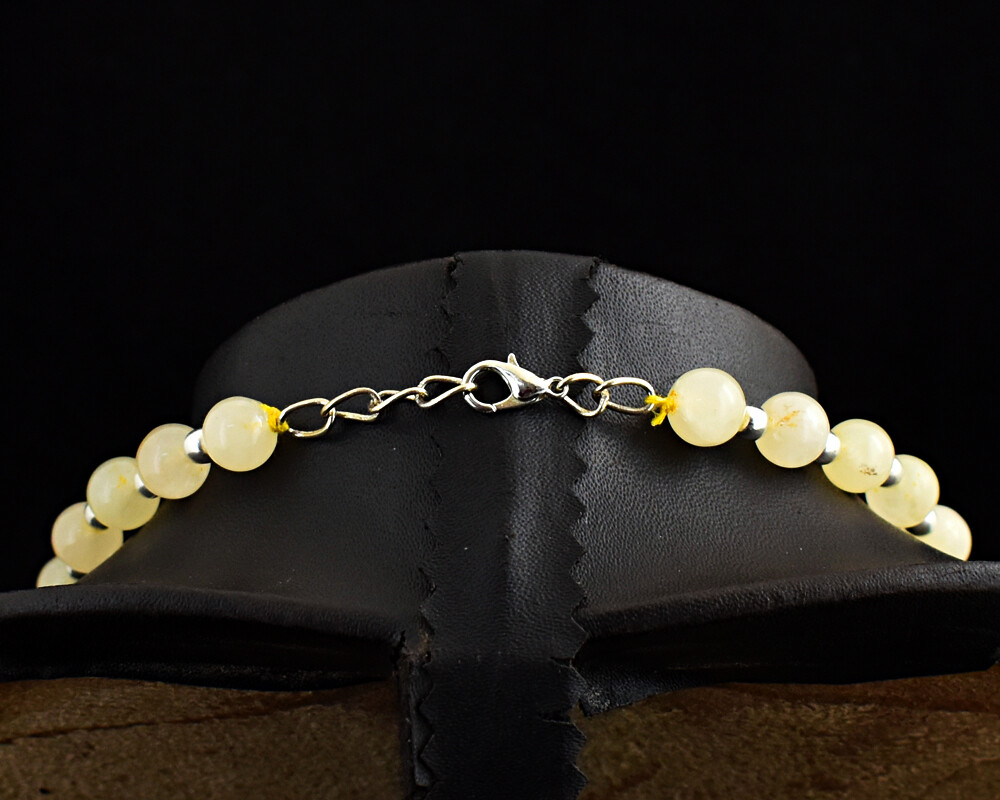 322 Cts Earth Mined Dendrite Opal & Aventurine Beads Necklace Jewelry JK 03E292