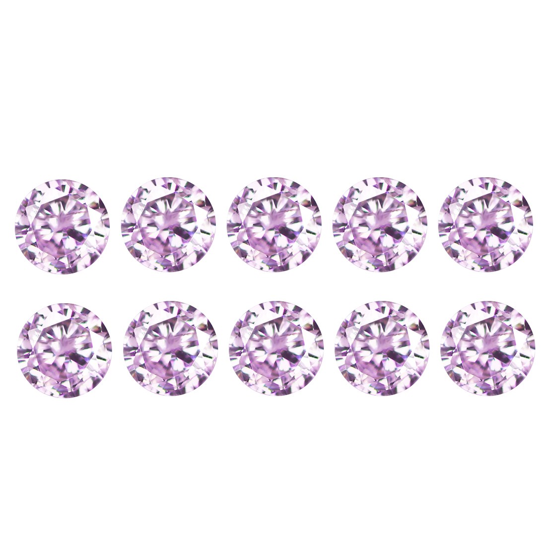 0.09Ct 10Pcs Lot Round 1.35 mm Untreated Australian – Argyle Purple Pink Diamond