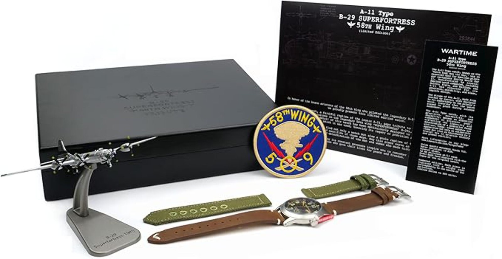 Wartime A-11 Military Aviator Watch WWII Limited Edition Collector 500 Units