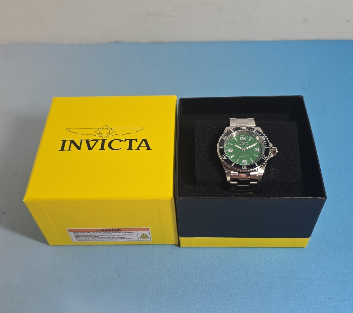 Invicta Specialty Men’s Watch 40mm-Steel 49346 Diver Style Green Face S/S NIB
