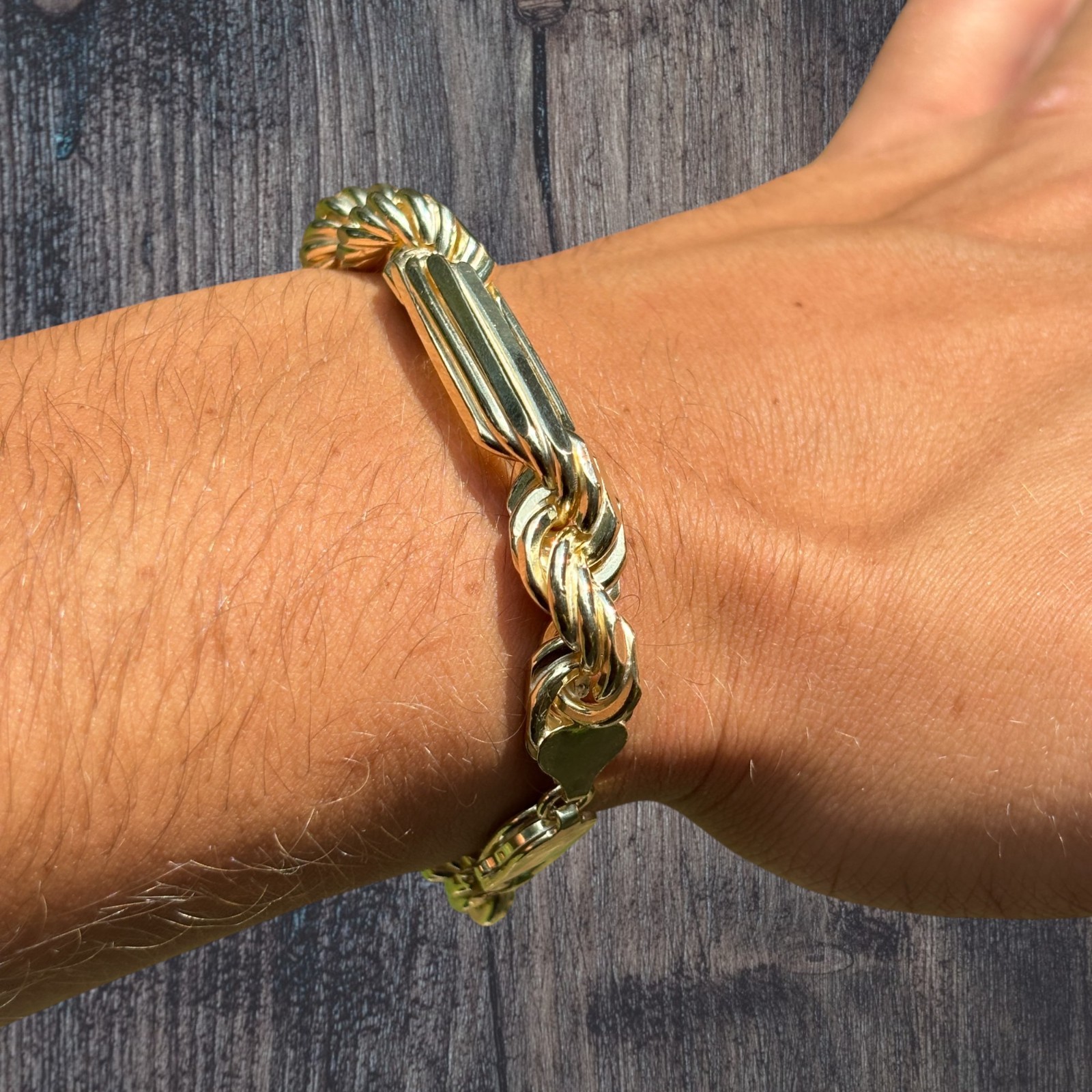 10mm Figarope Milano Bracelet – Solid 925 Sterling Silver Or 14k Gold Vermeil