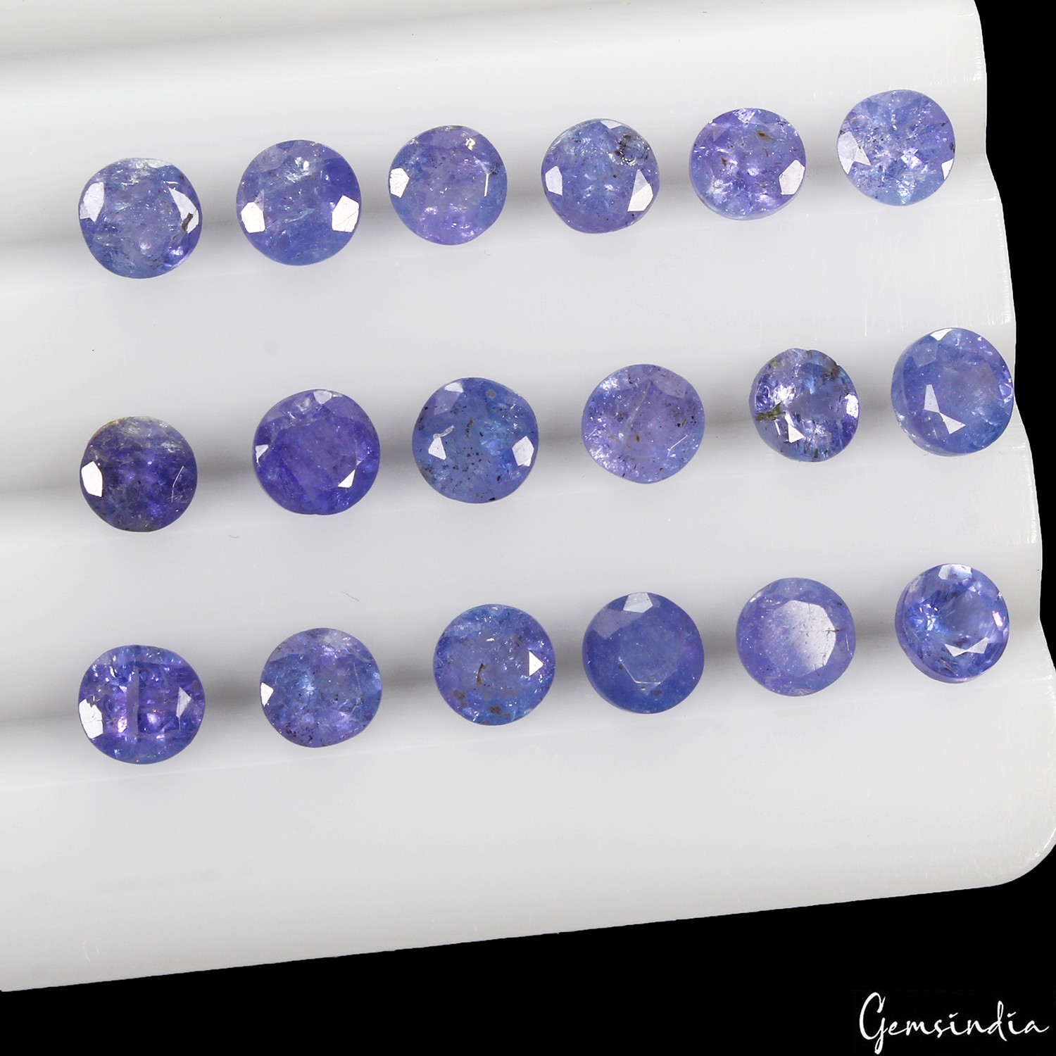 9.40 Ct Natural Tanzanite Round Cut Loose Gemstone Lot 18pc 4.5-5mm