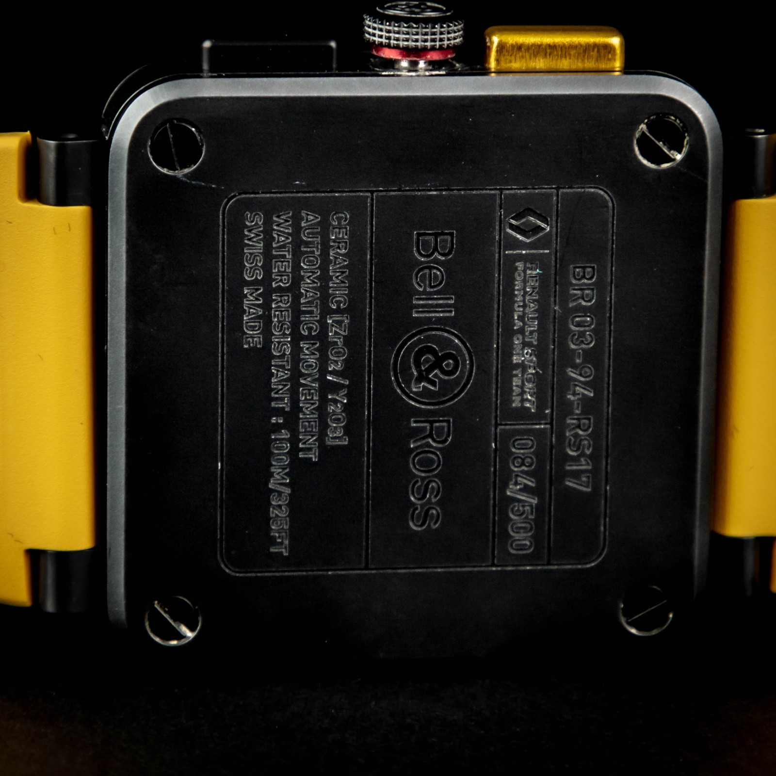 Bell & Ross BR 03-94 Steel Yellow and Black BR0394 RS17