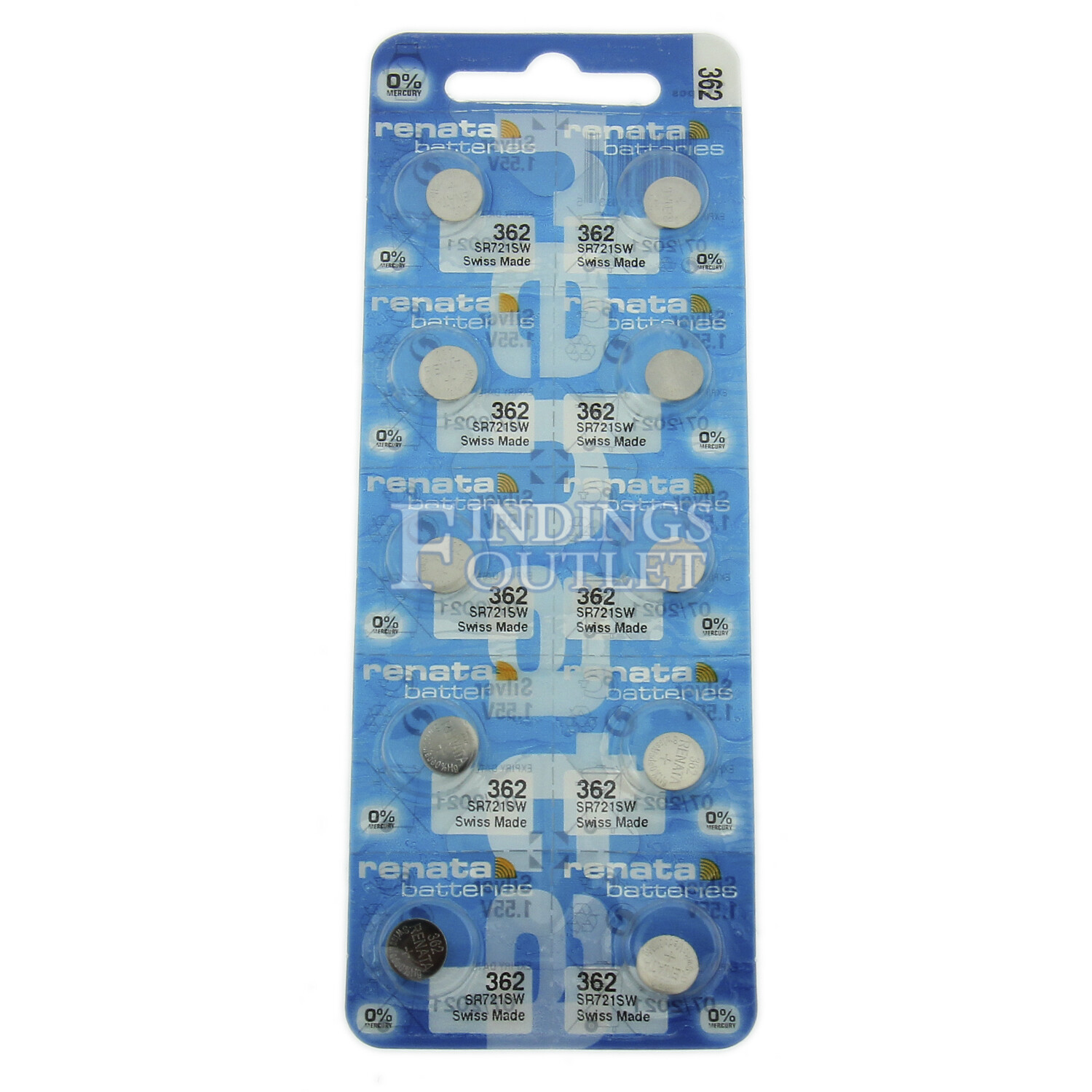 362 Renata Watch Battery SR721SW Swiss Made 0% Mercury Official Distributor