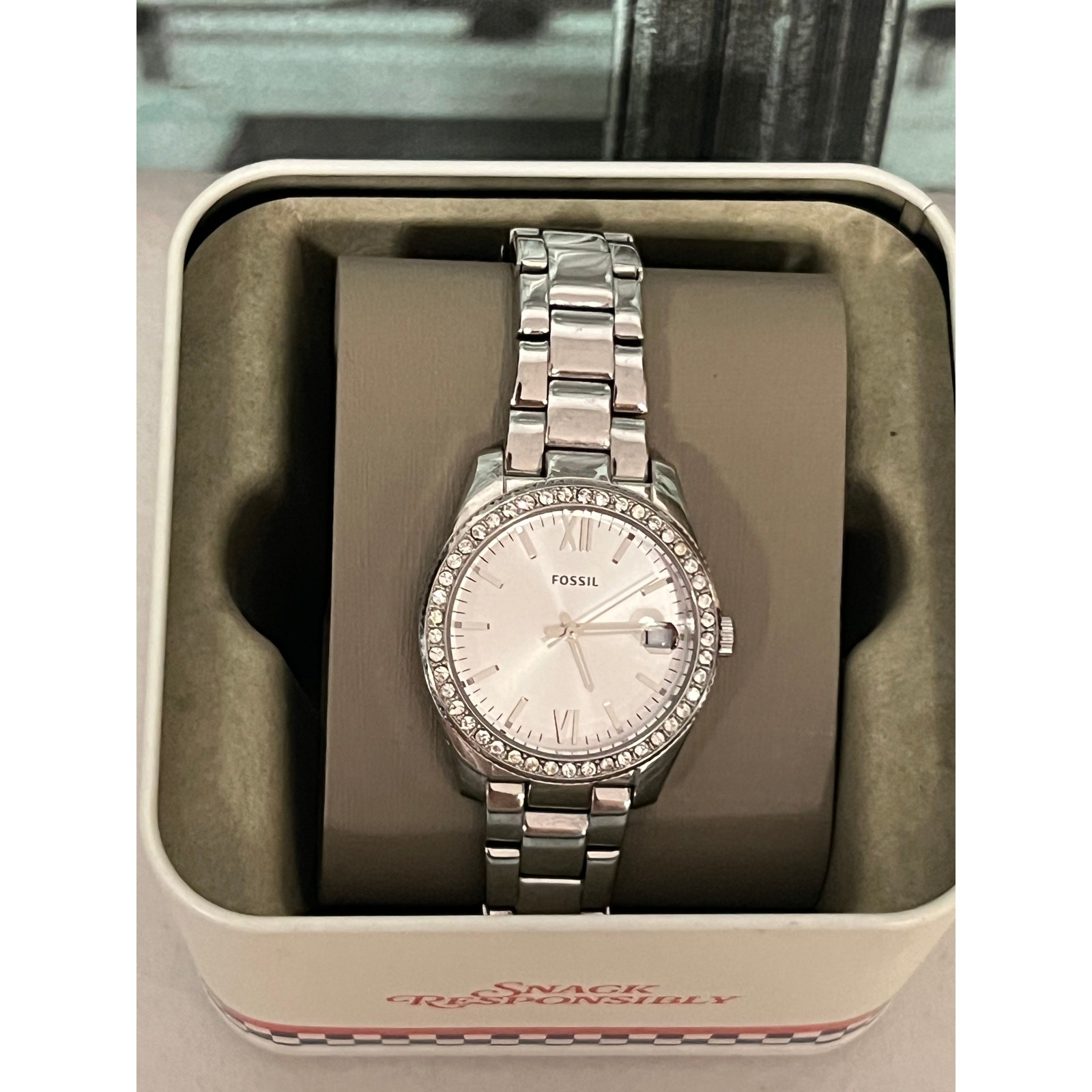 Fossil ES4317 Scarlette Three-Hand Date Stainless Steel Watch