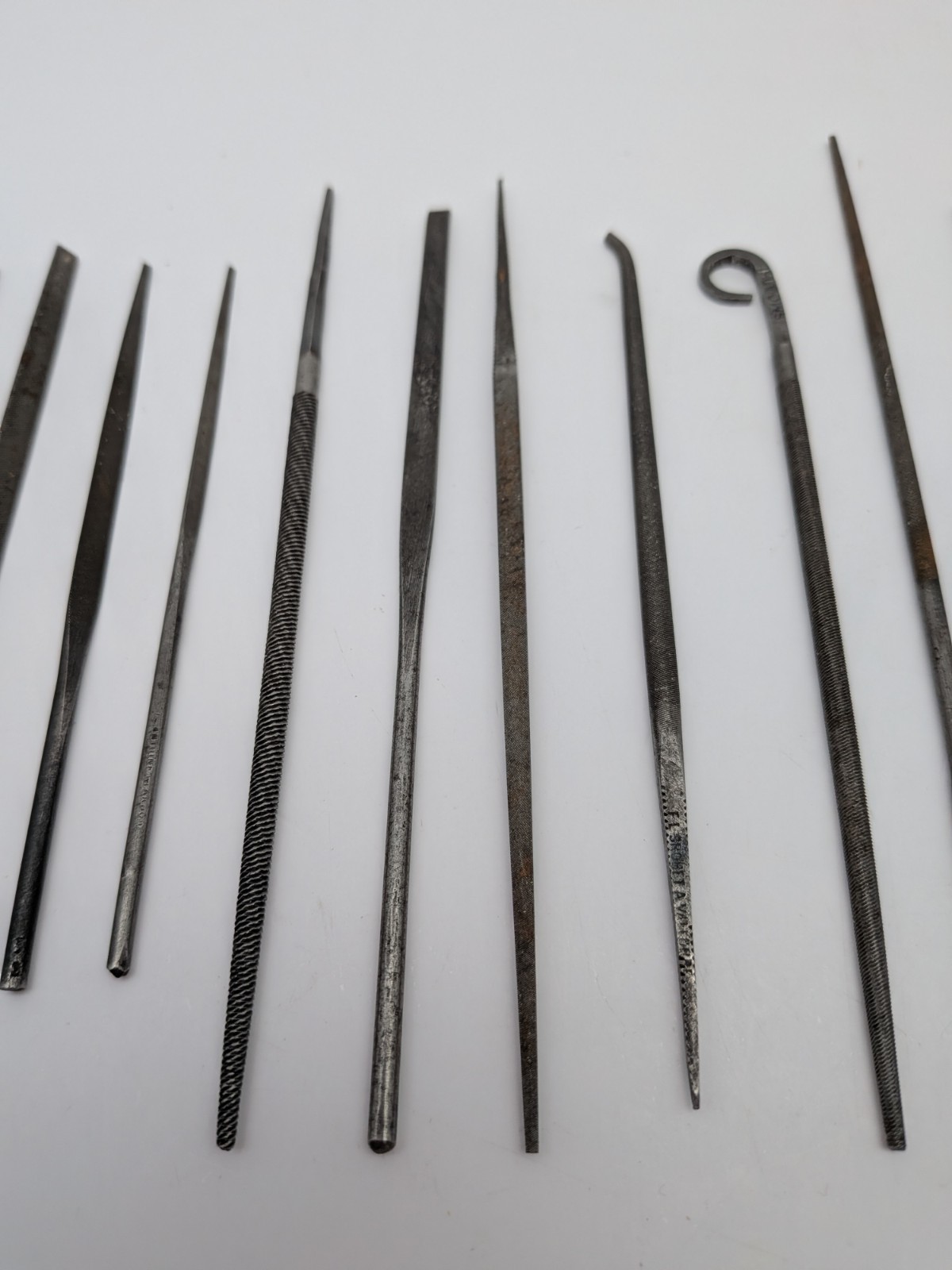 LOT OF 15: Vintage Jewelry Jeweler Watchmaker METAL FILES Swiss USA Mixed