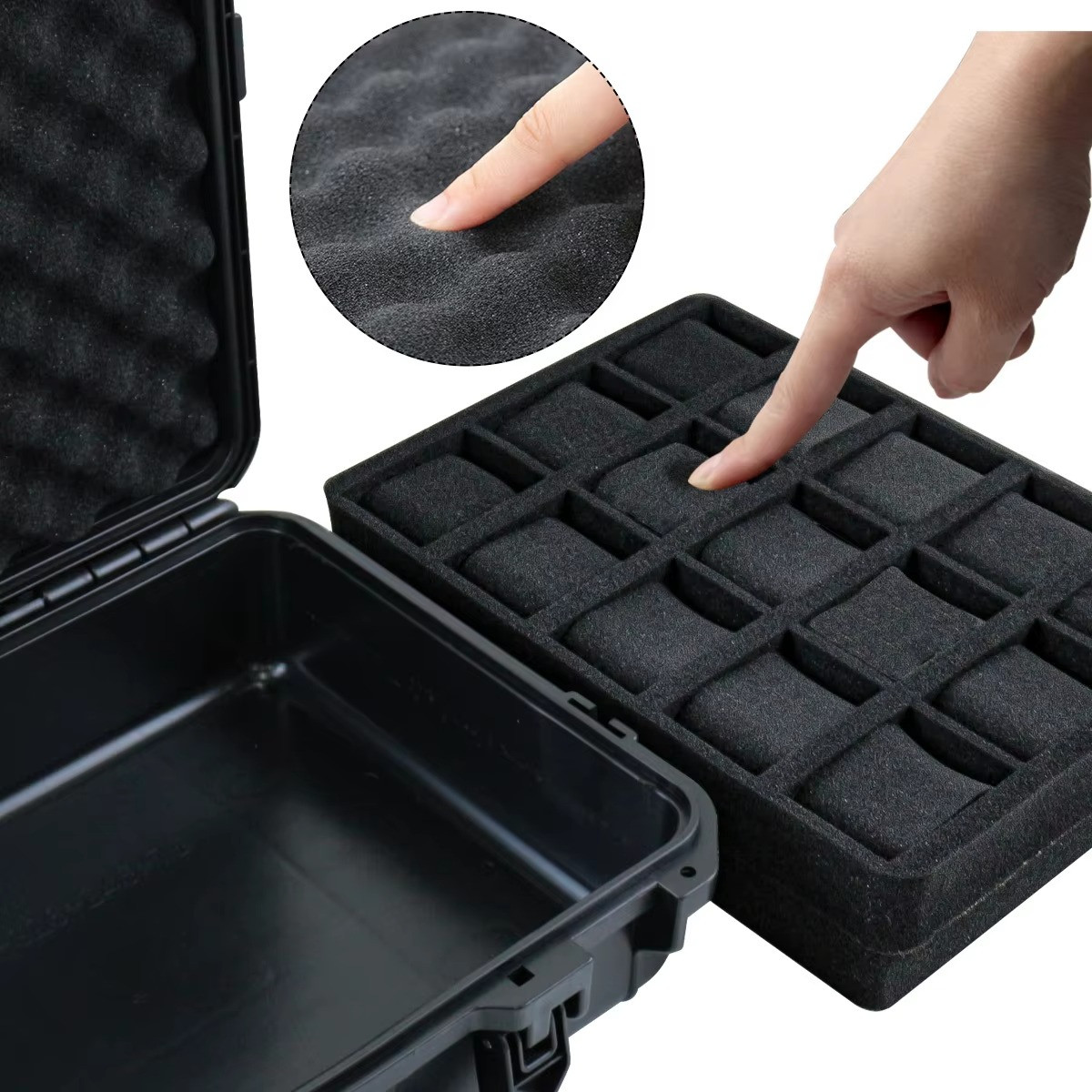 Waterproof Watch Storage Case 8 Slot Travel Watch Box Protective Organizer