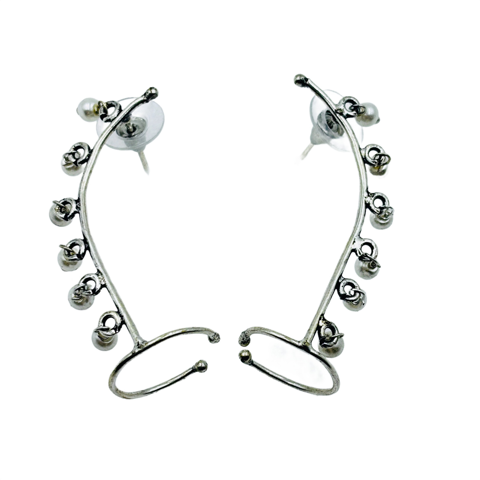 Beautiful Silver Plated Bugadi Earring , Ear Cuff For Women / Indian jewelry