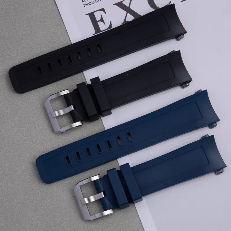 Black Strap for IWC Aquatimer 2000 Rubber Quick-Release System – 22mm
