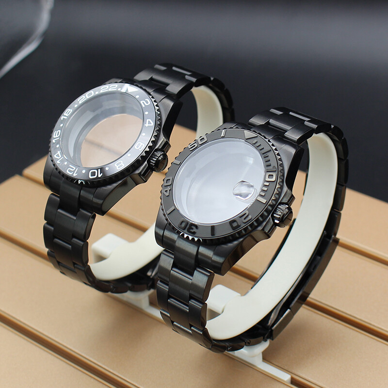 40mm Watch Cases 20mm Strap Sterile Sapphire Glass Fit Nh35 Nh36 Nh38 Movement