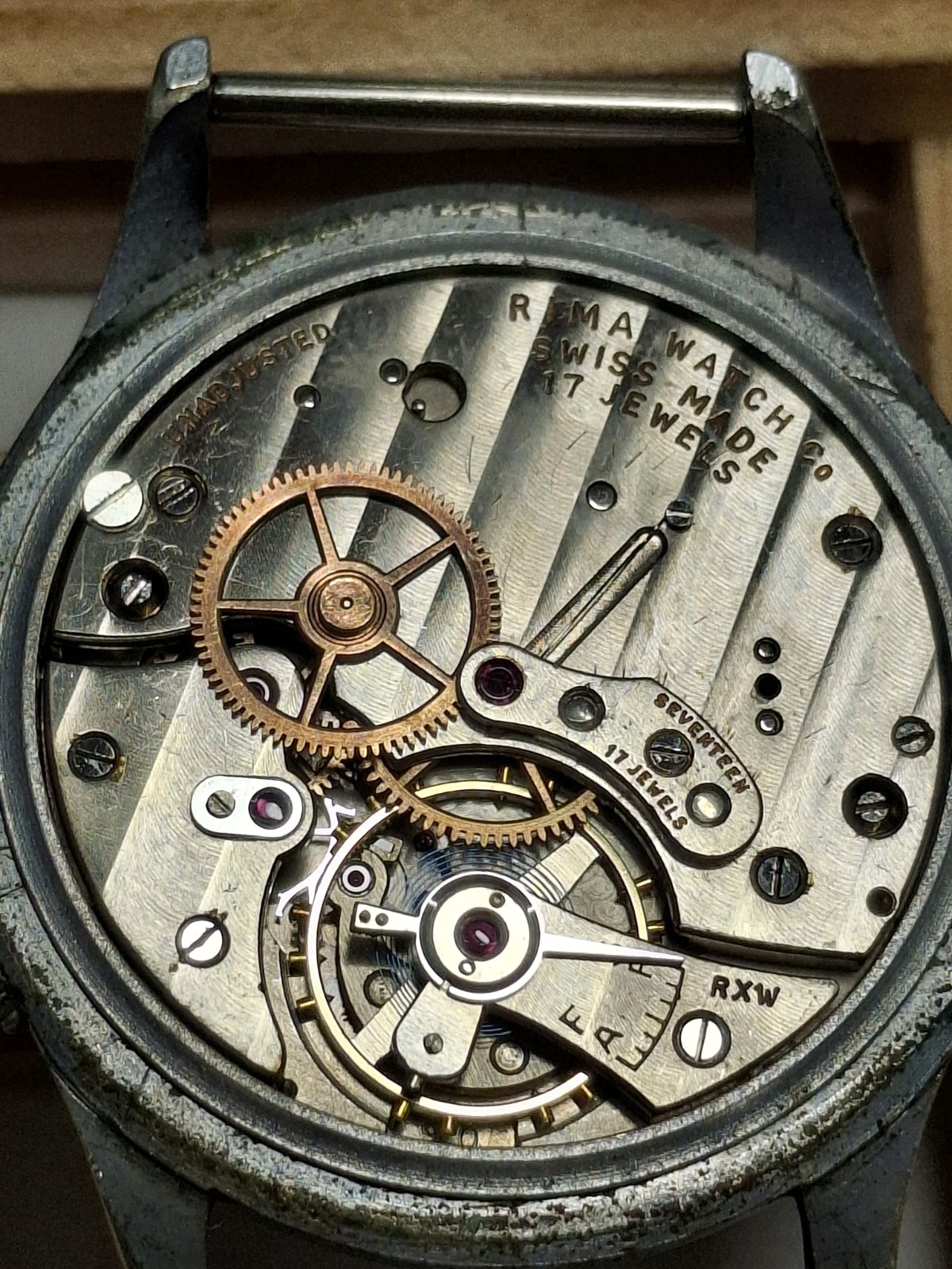 Vintage Rima- Triple Calendar Early Valjoux 90 Movement Watch Working condition