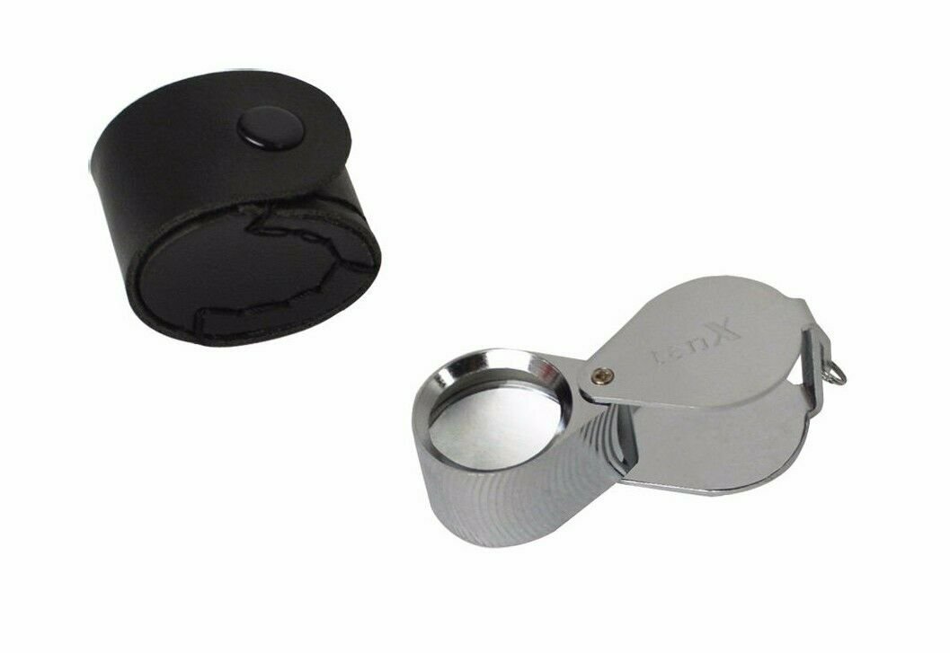 21.5 MM – 10X Diamond Cut Silver Eye Loupe Jewelry Making Inspection Magnifier