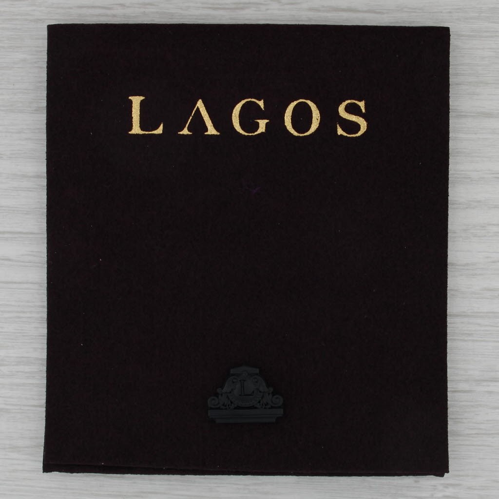 New Lagos Caviar Cable Chain Bracelet Sterling Silver w/ Pouch Card 7.75″ 8.7mm