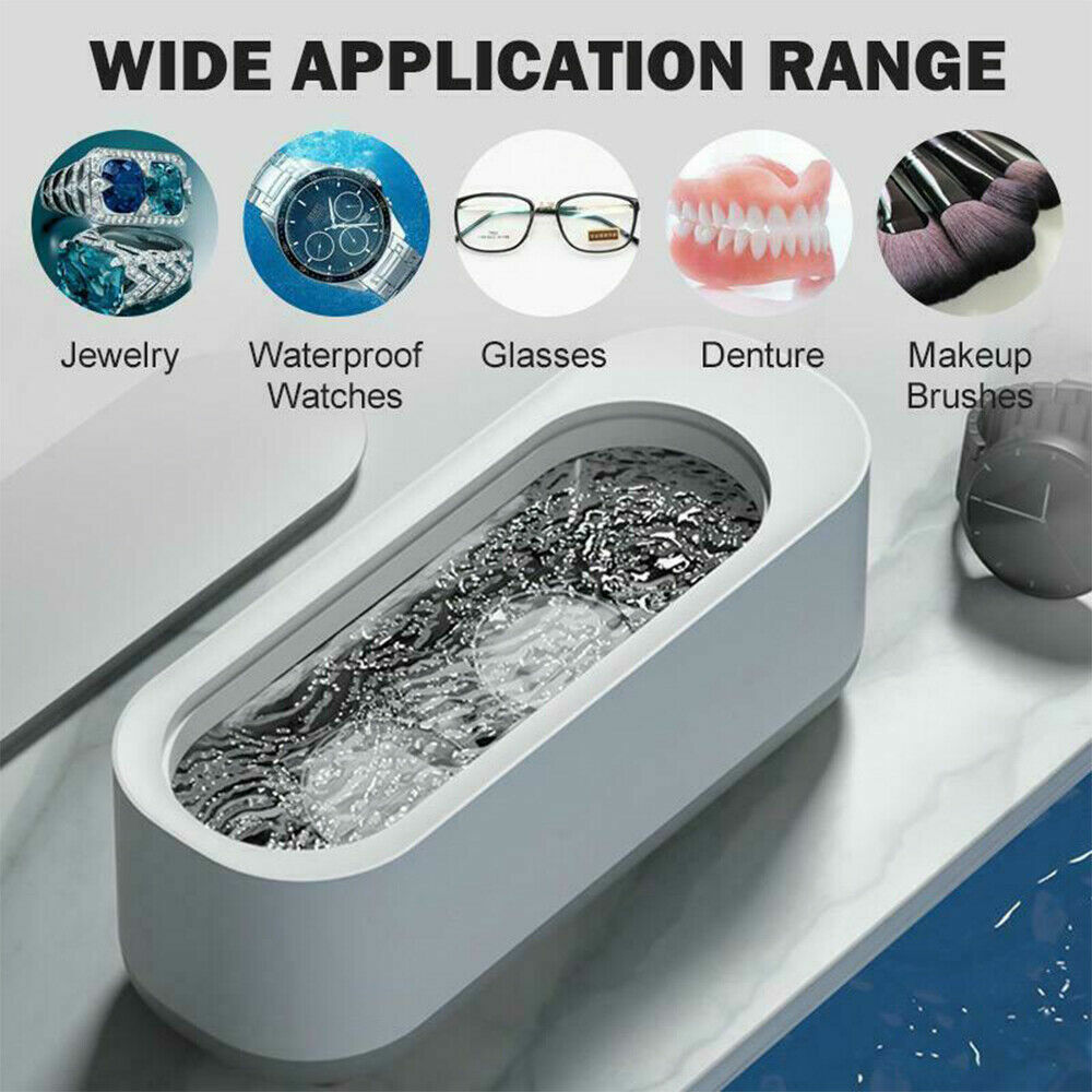 Smart Ultrasonic Cleaner For Jewelry Glasses Ultrasound Cleaning Bath Machine US