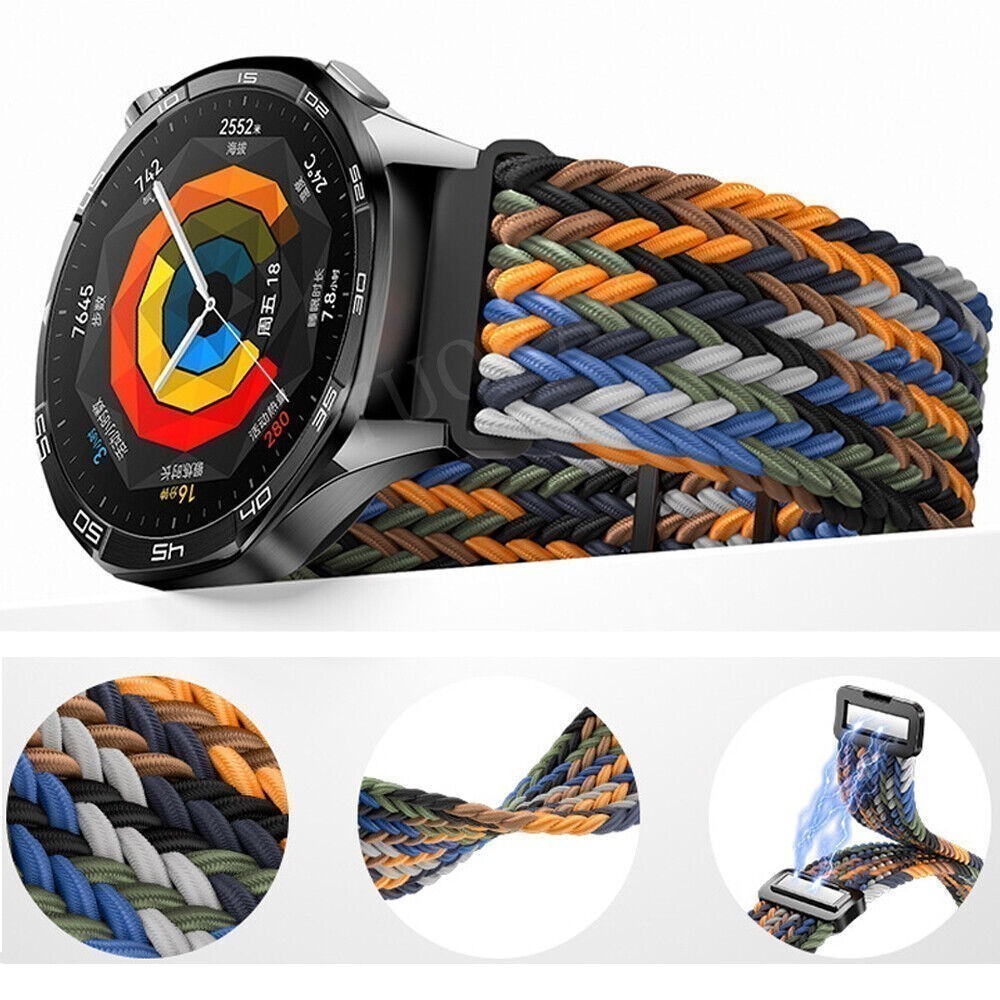Nylon Magnetic Watch Band Wrist Strap For Amazfit GTS 4 GTS 2 GTR 3 2e GTR 47mm