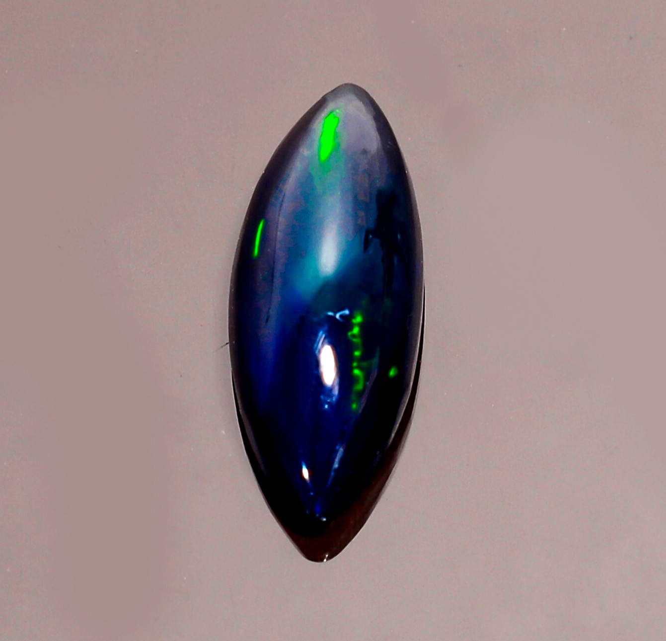 Natural Black Ethiopian Opal Marquise Shape Cabochon Gemstone 2.50 Cts 17X6X5 mm