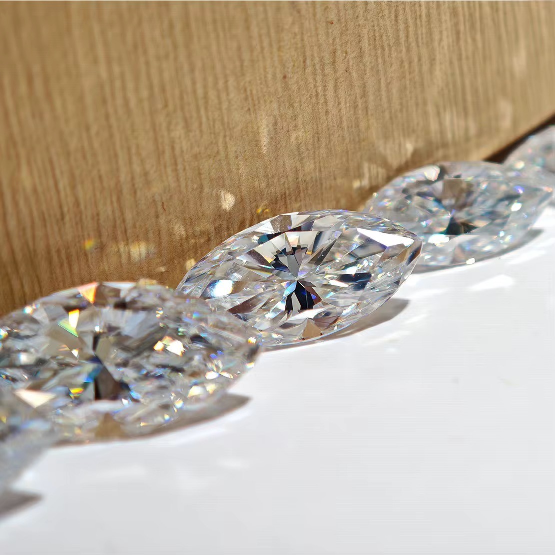 2/3ct Marquise Cut Moissanite Loose Stone VVS1 Excellent Cut with Certificate