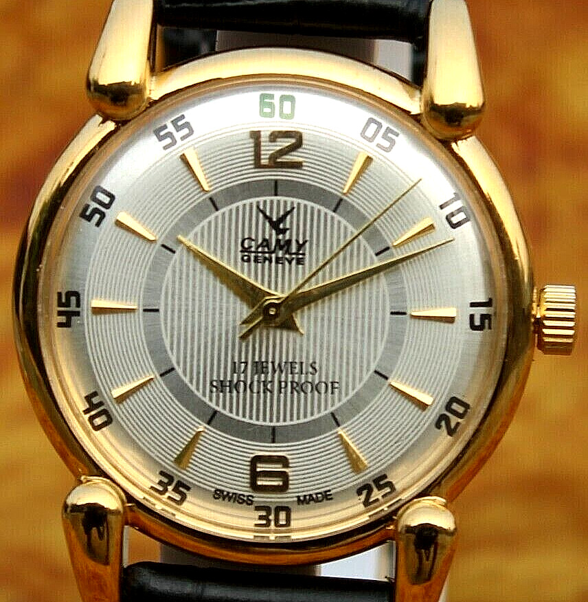 RARE Camy Geneve Mechanical Swiss Watch Restored Serviced Runs Excellent