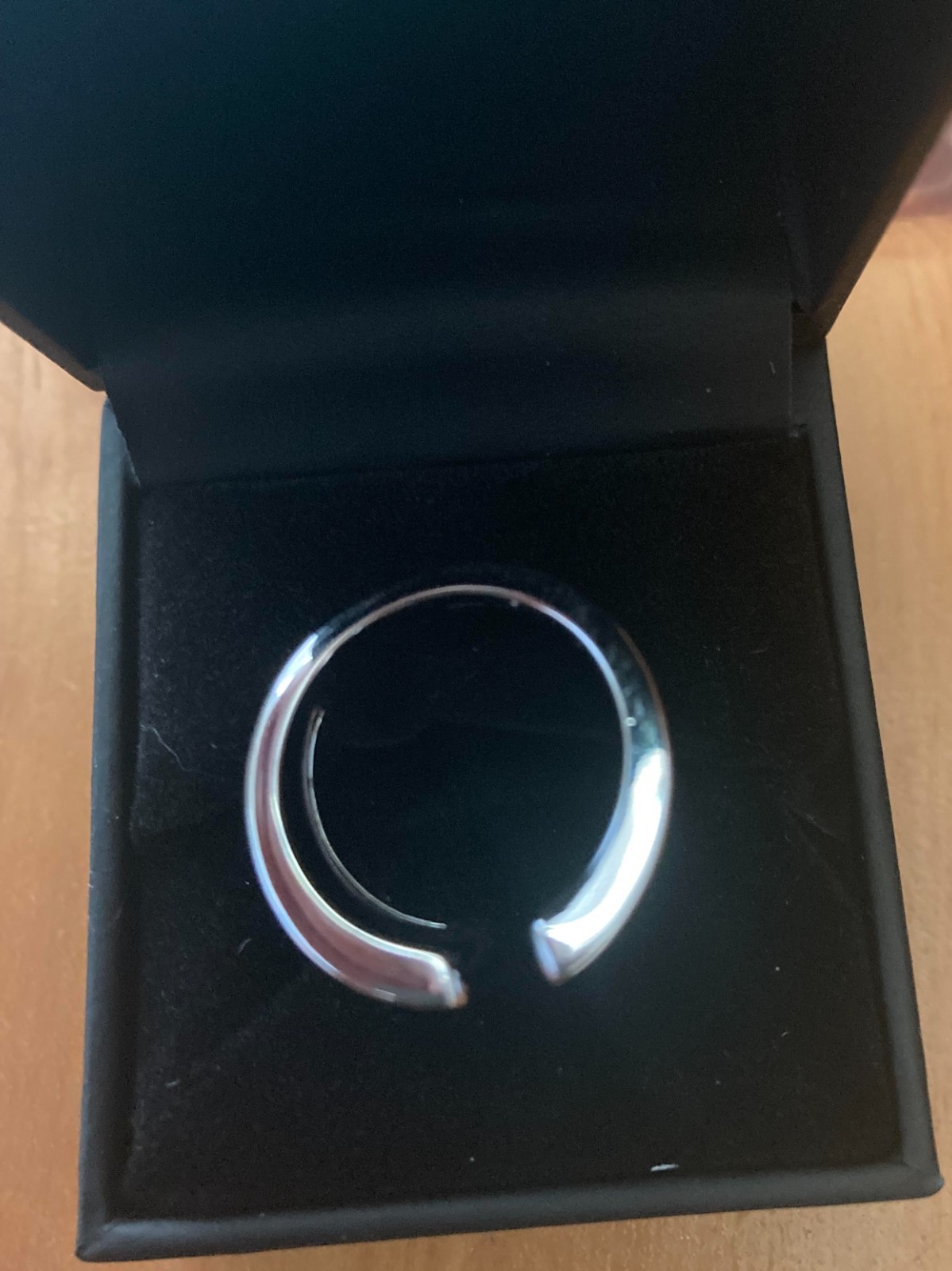 EFFY® STERLING SILVER Cuff Ring Edged with Diamonds Sz7