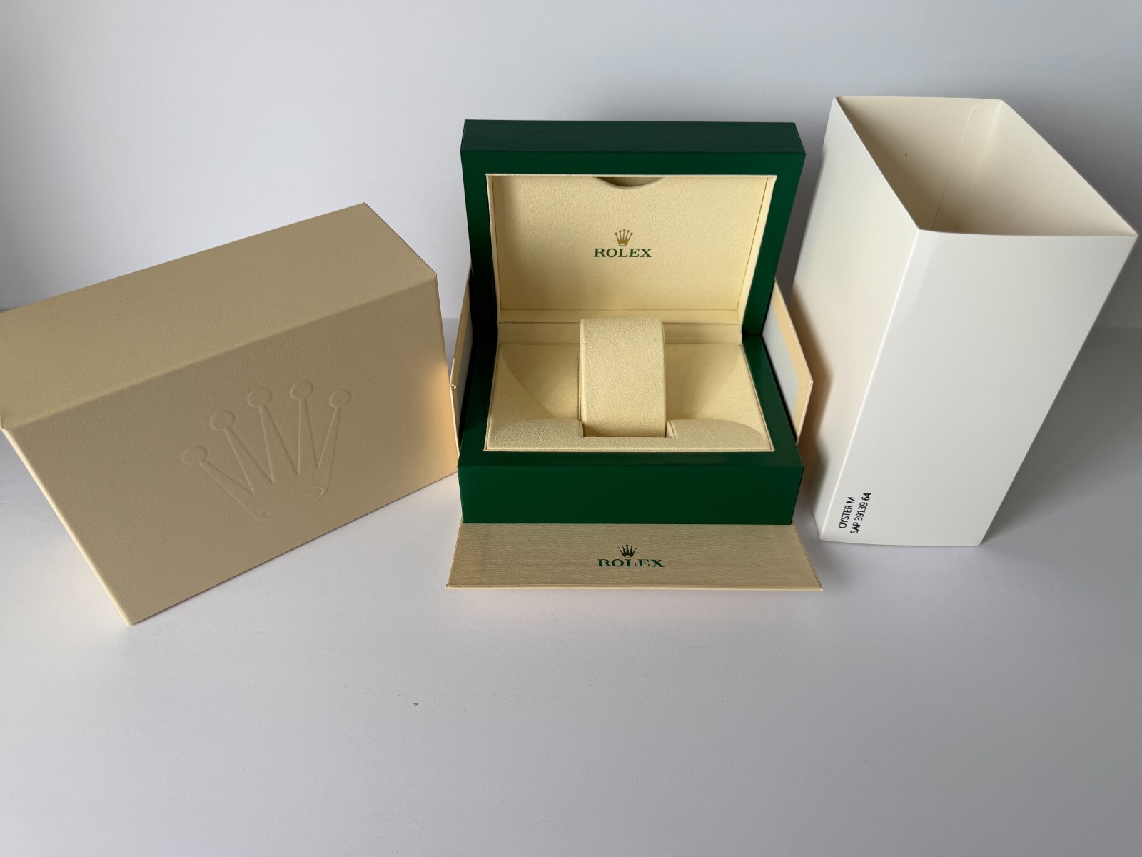 Rolex Box Empty Storage Display Case Leather