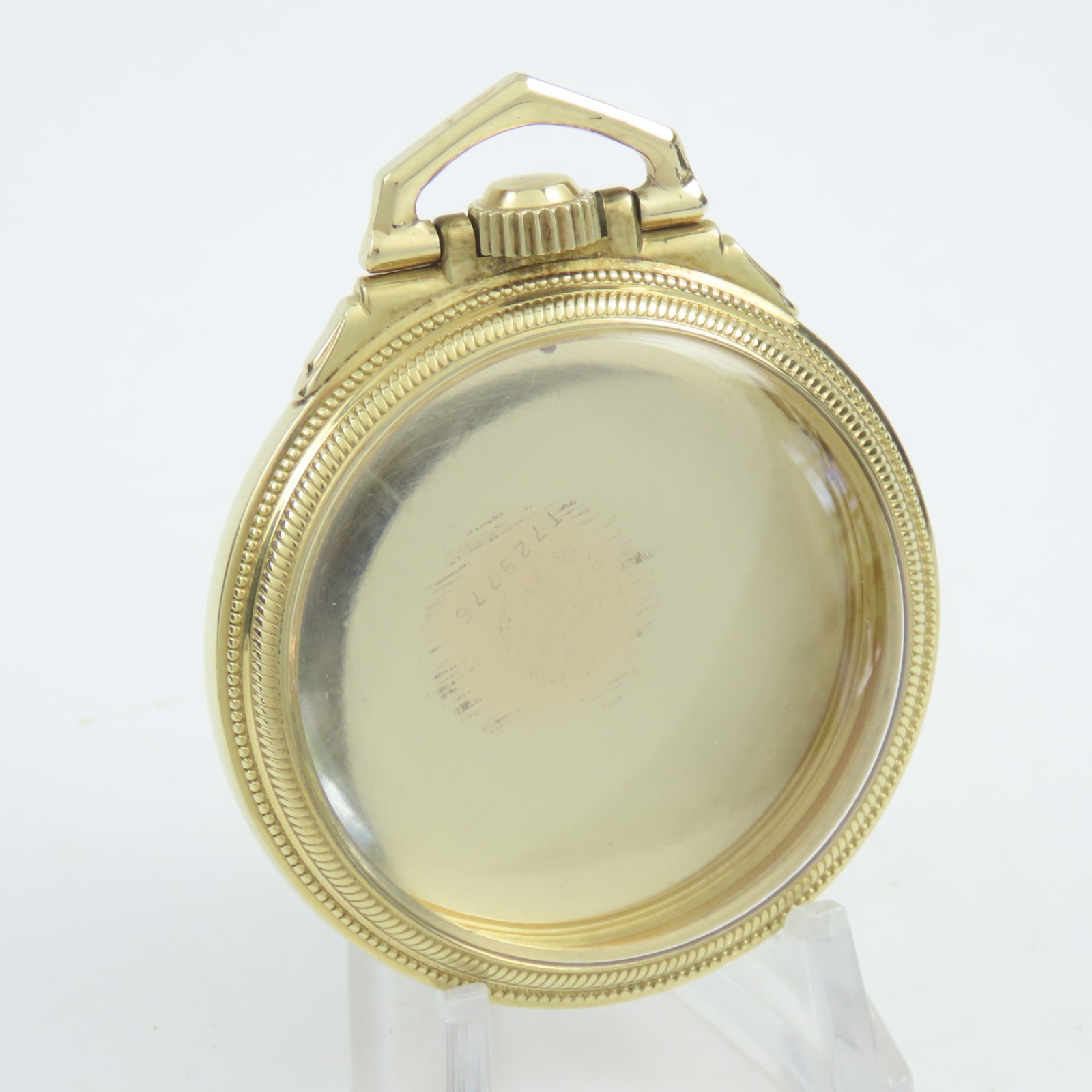 American 16 Size YGF Open Face “Railroad” Pocket Watch Case