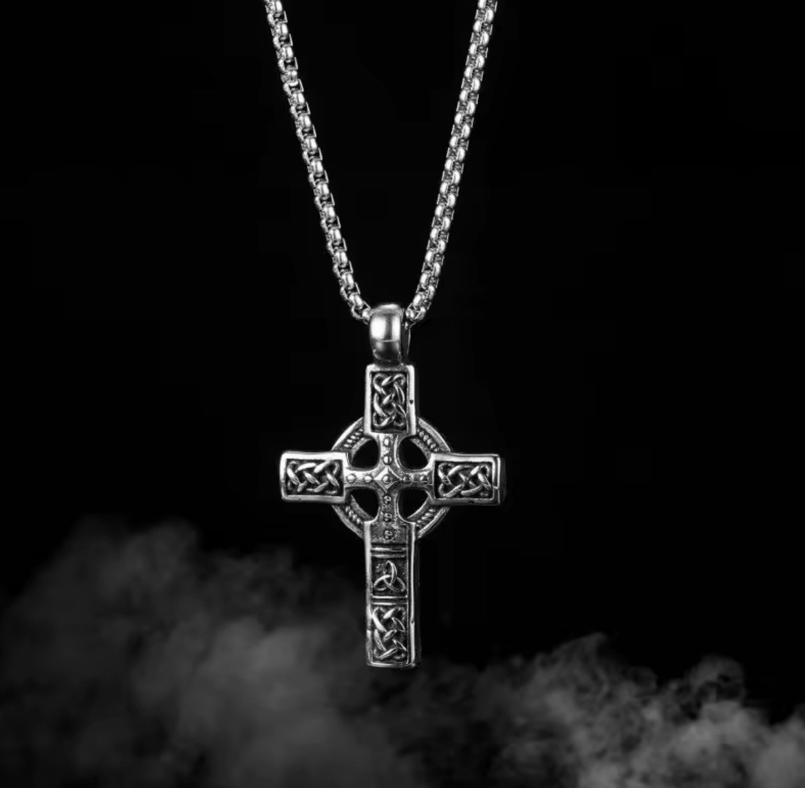 Celtic Cross Necklace 304L Stainless Steel Christian Bible Pendant Fashion