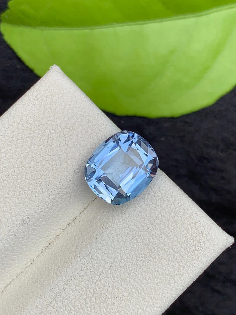 2.80 CT Santa Maria Aquamarine Cushion Cut Natural Gemstone Untreated March