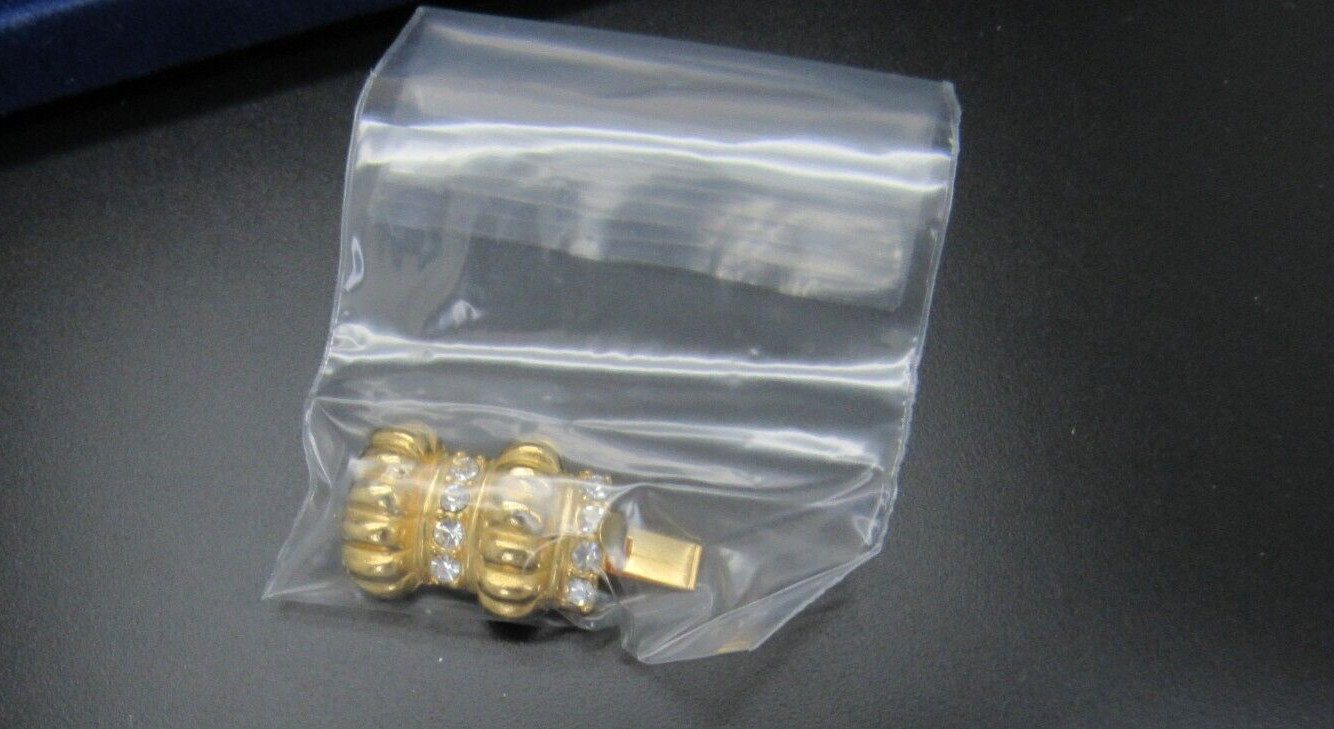 CAMROSE & KROSS JACQUELINE KENNEDY JBK 24K GP CRYSTAL BRACELET NIB