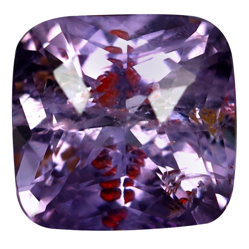 GIA Certified 1.51 ct Cushion (6.46 x 6.24 mm) Unheated Purplish Pink Sapphire