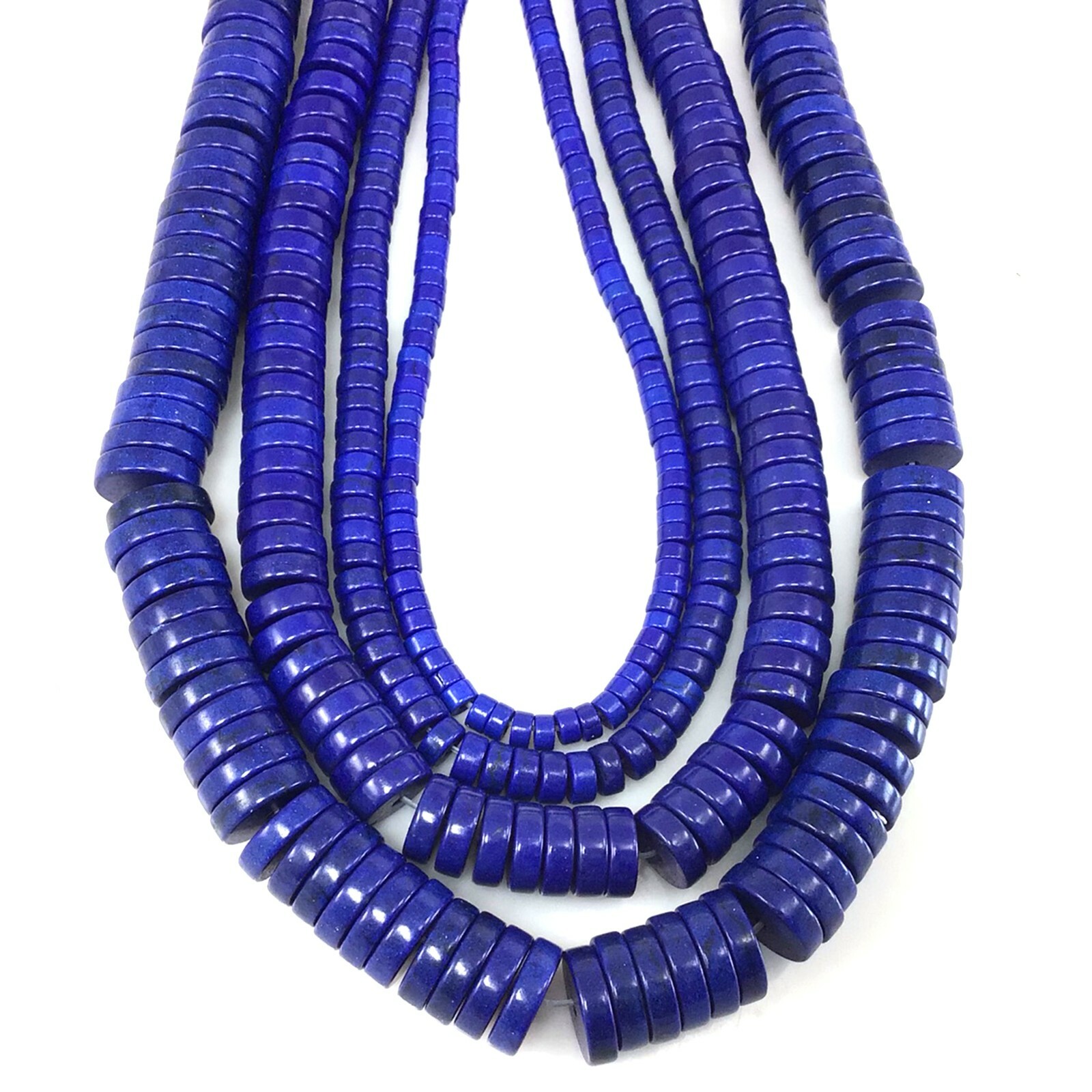 Navy Blue Howlite Turquoise Heishi Bead 15″ 4mm 6mm 8mm 10mm Rondelle