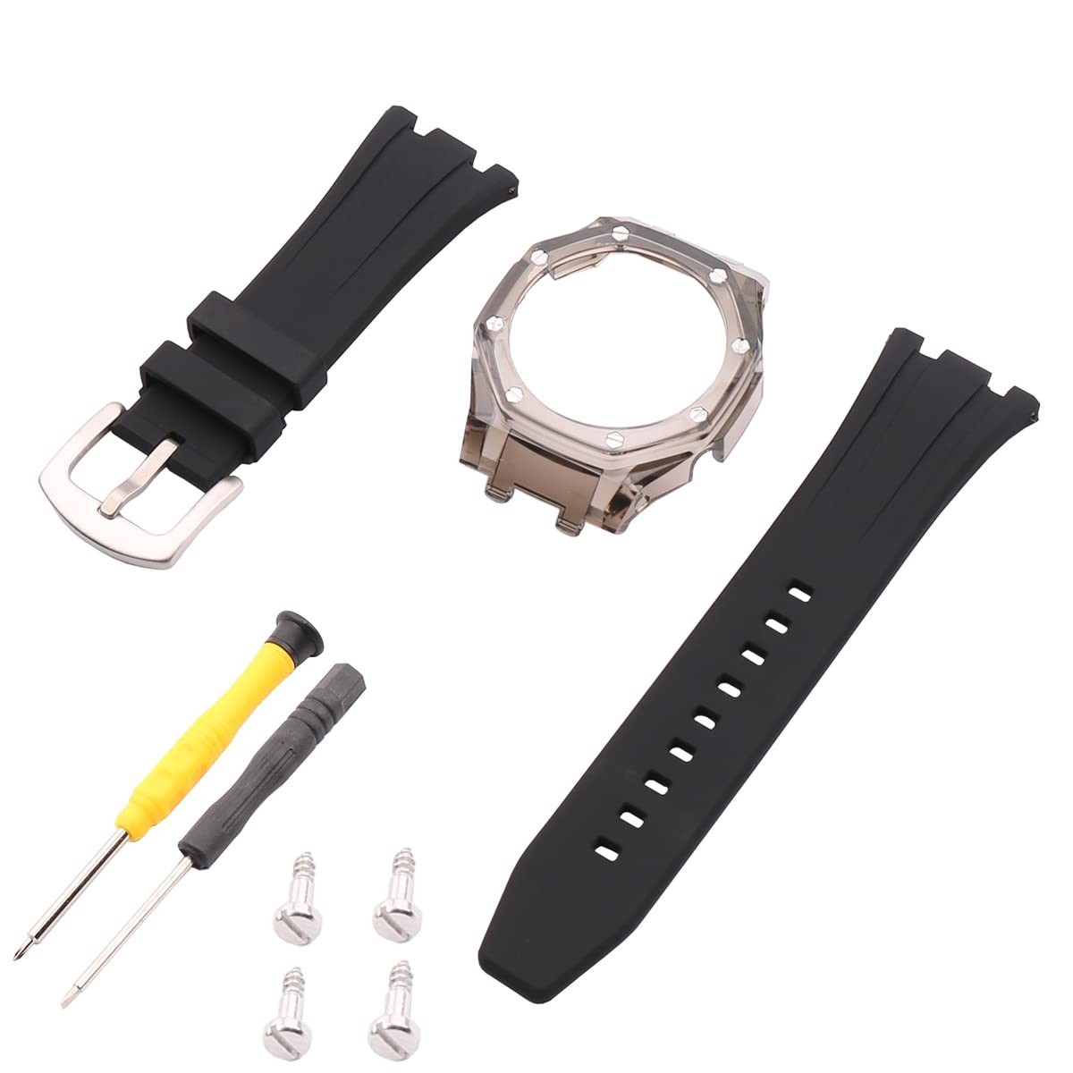 Waterproof Modified Resin Watch Strap for Casio G-Shock GA-2100/GA-2110/GA-B2100