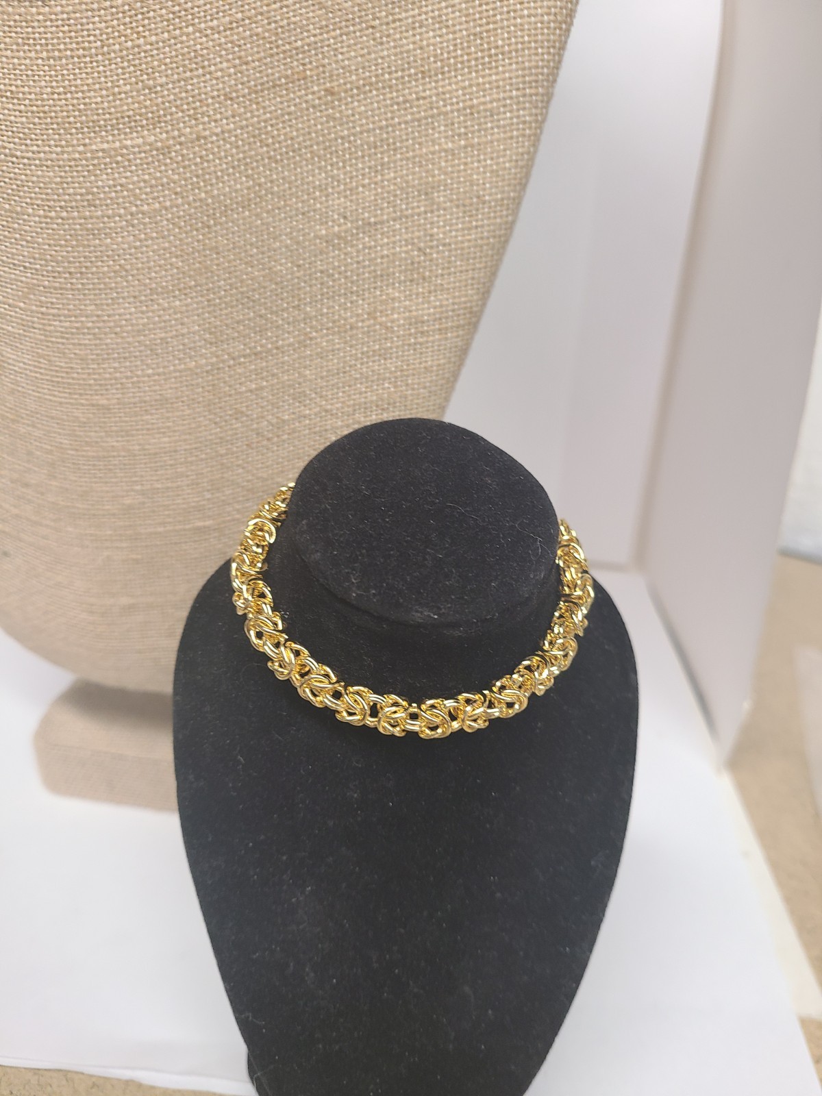 Bellezza Bronze Byzantine Chain Necklace & Bracelet 2-piece Set, 18″ & 7″ NWOT