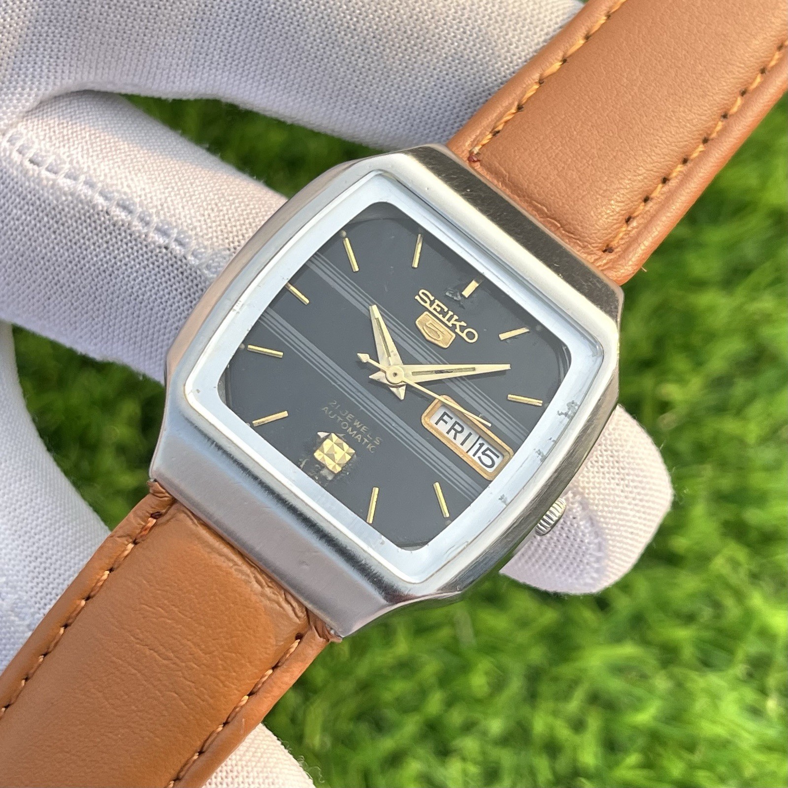Vintage Seiko 5 Dress Formal Automatic Japan Made Men’s Watch Cal 6309