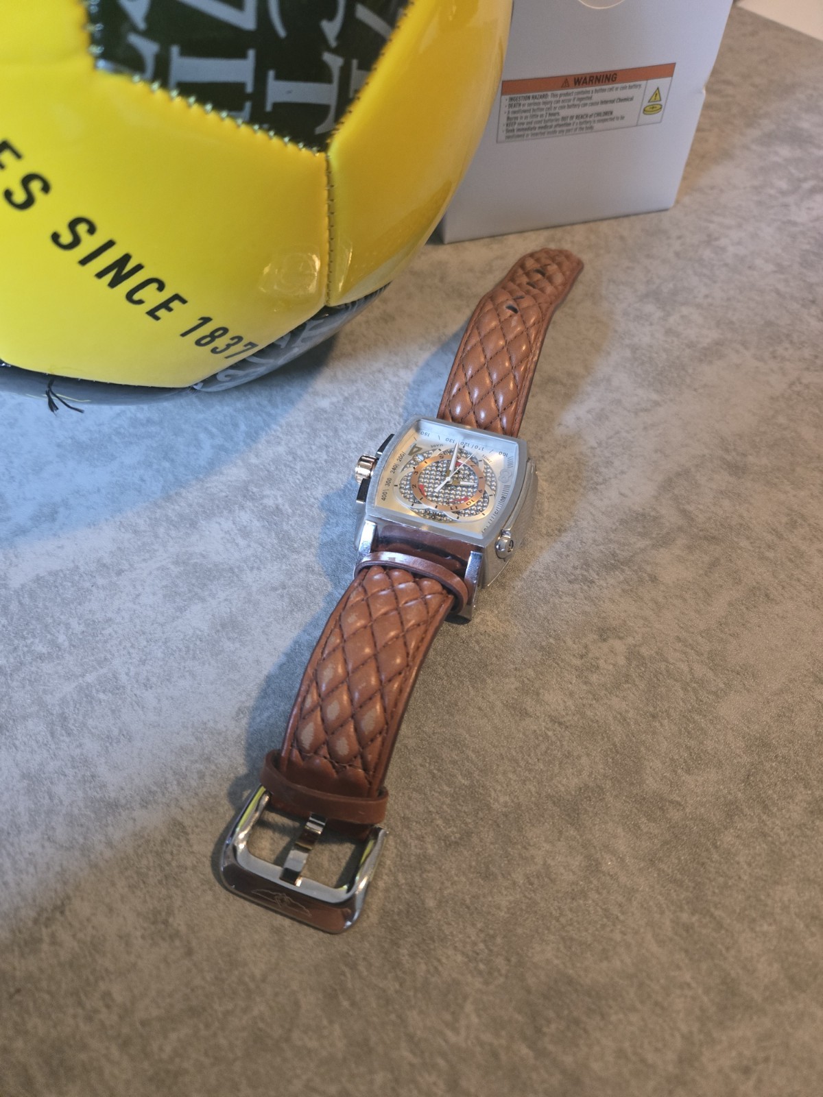 Invicta S1 Rally Men’s Chronograph Watch – 48mm – Brown Leather Strap