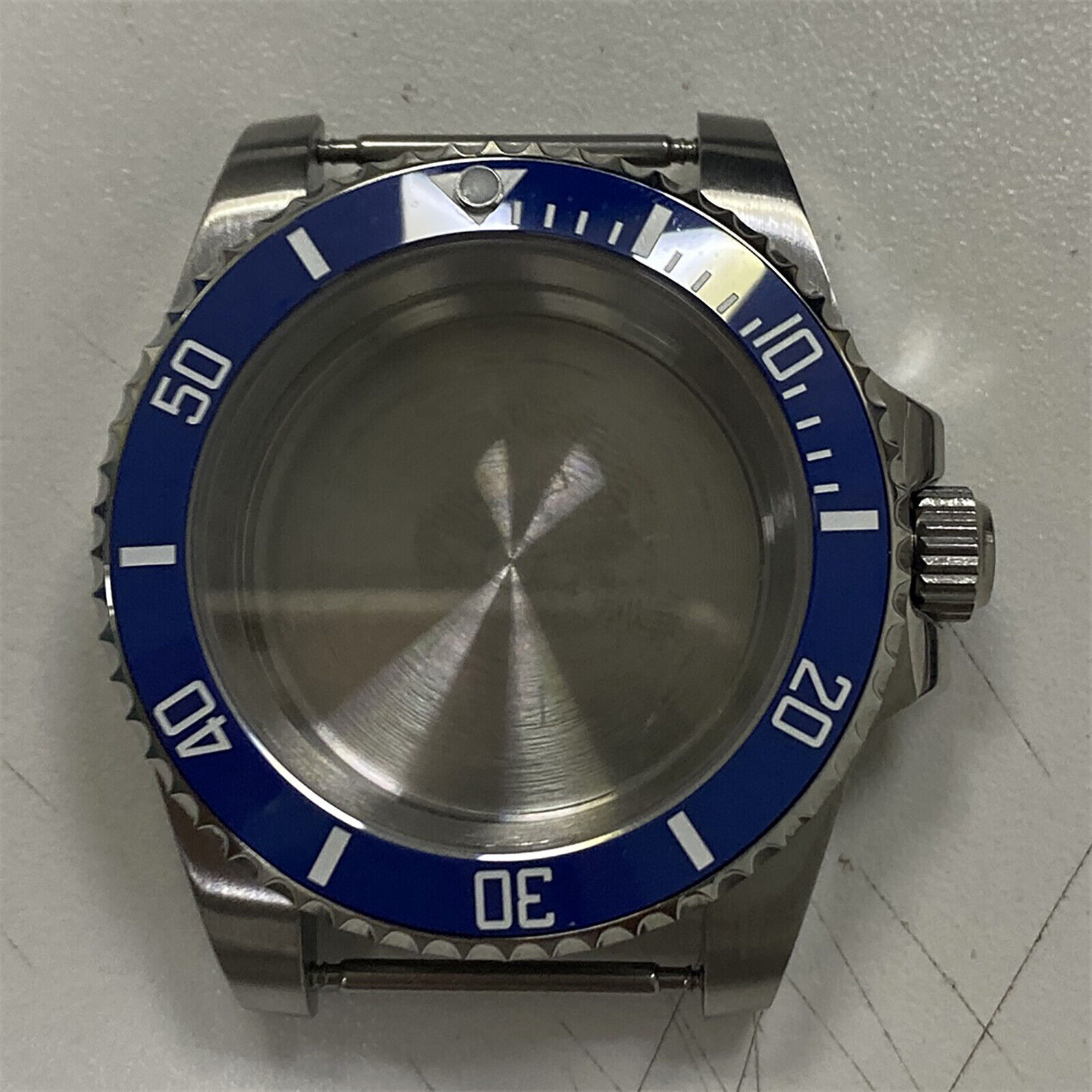 40mm Sapphire Glass Steel Bezel Watch Case For NH35 NH36 Automatic Movement