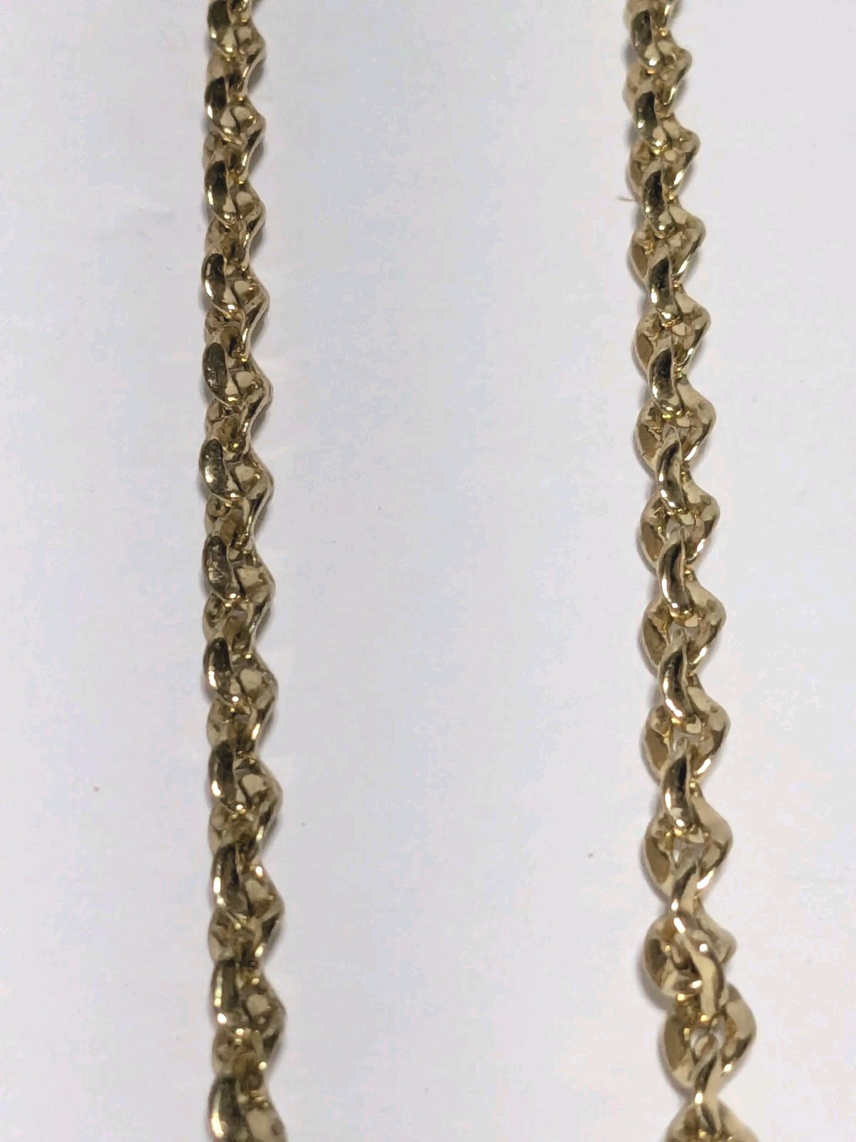 Charter Club Gold Tone Necklace With Textured & Pave Rhinestone Ring Charms 17″