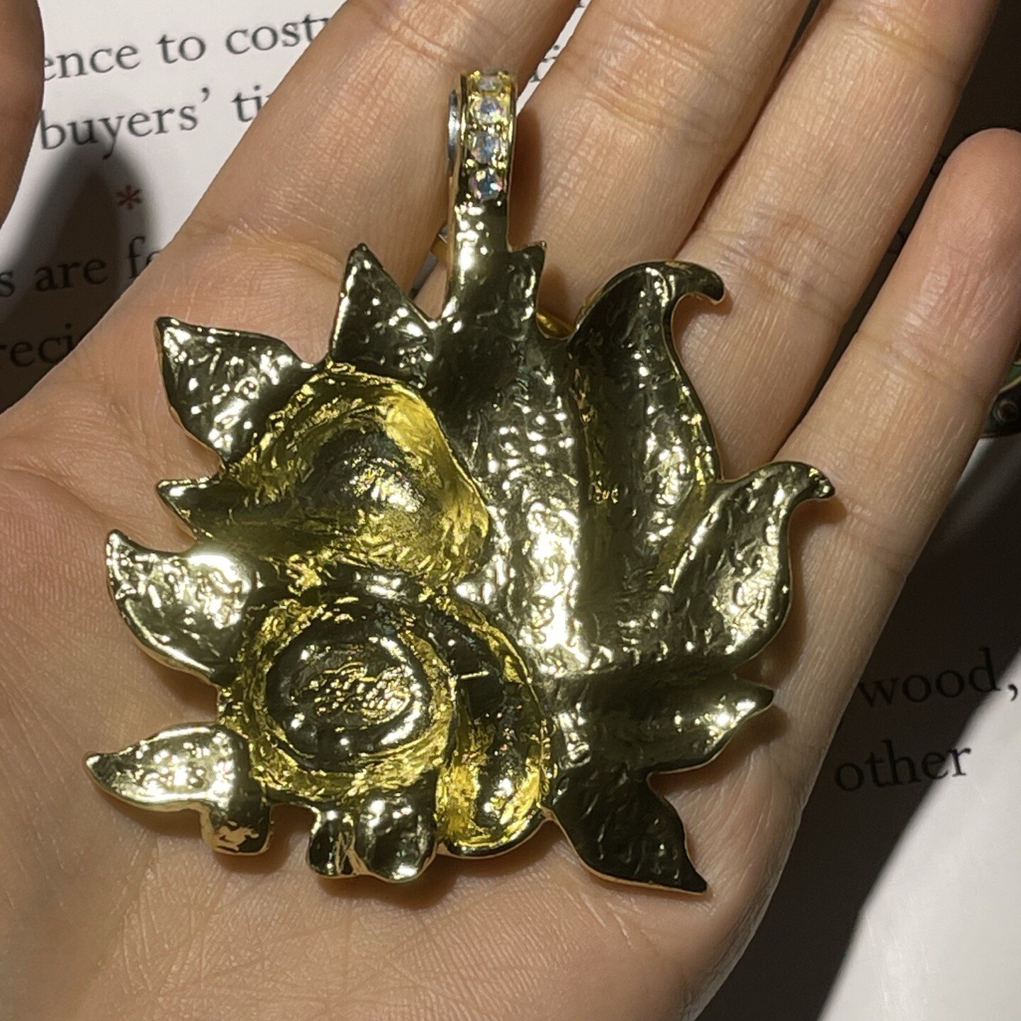 Medieval Vintage Retro Style Literary Versatile Nine-tailed Fox Magnetic Pendant