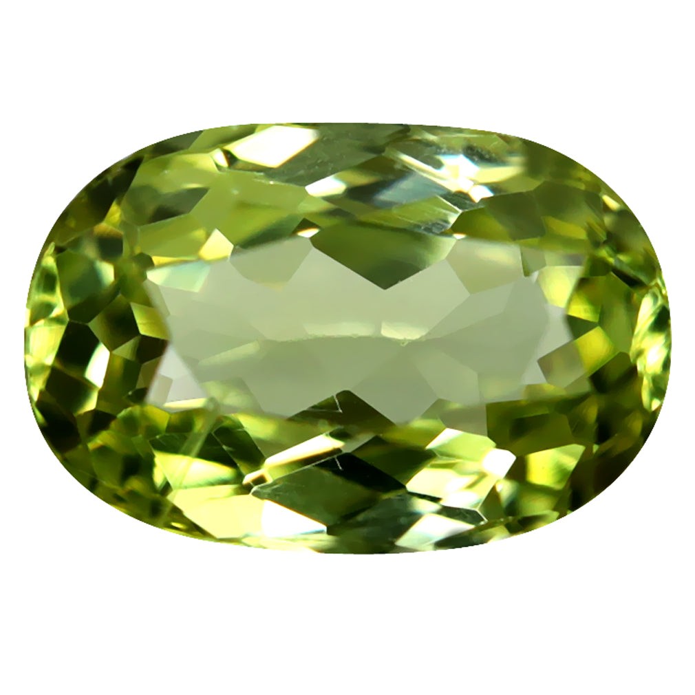 1.04 ct Oval (7.35 x 5.01 mm)Yellow Green Natural Mali Garnet Stone